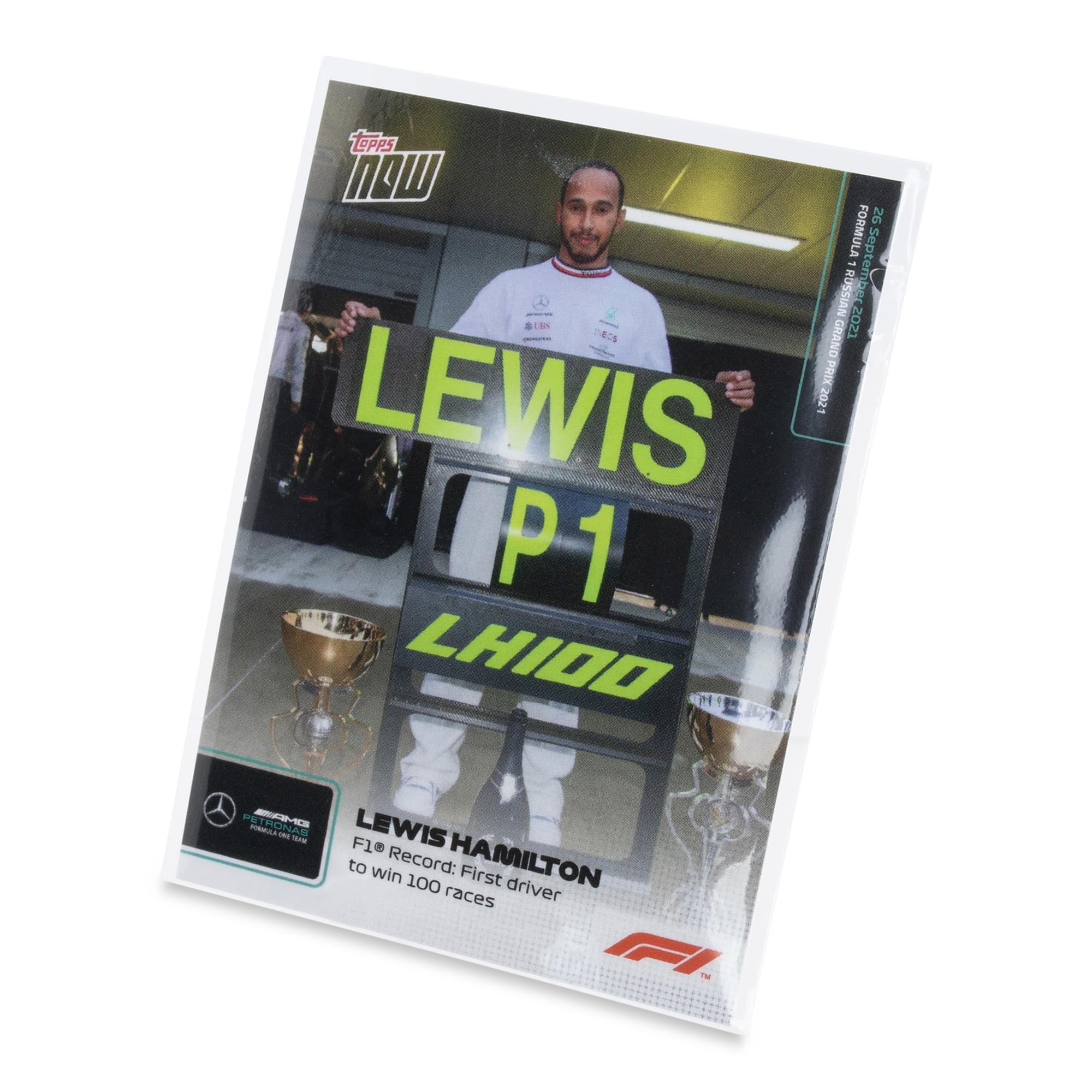 F1 TOPPS NOW Card #55 | Lewis Hamilton First Driver To Win 100 Races