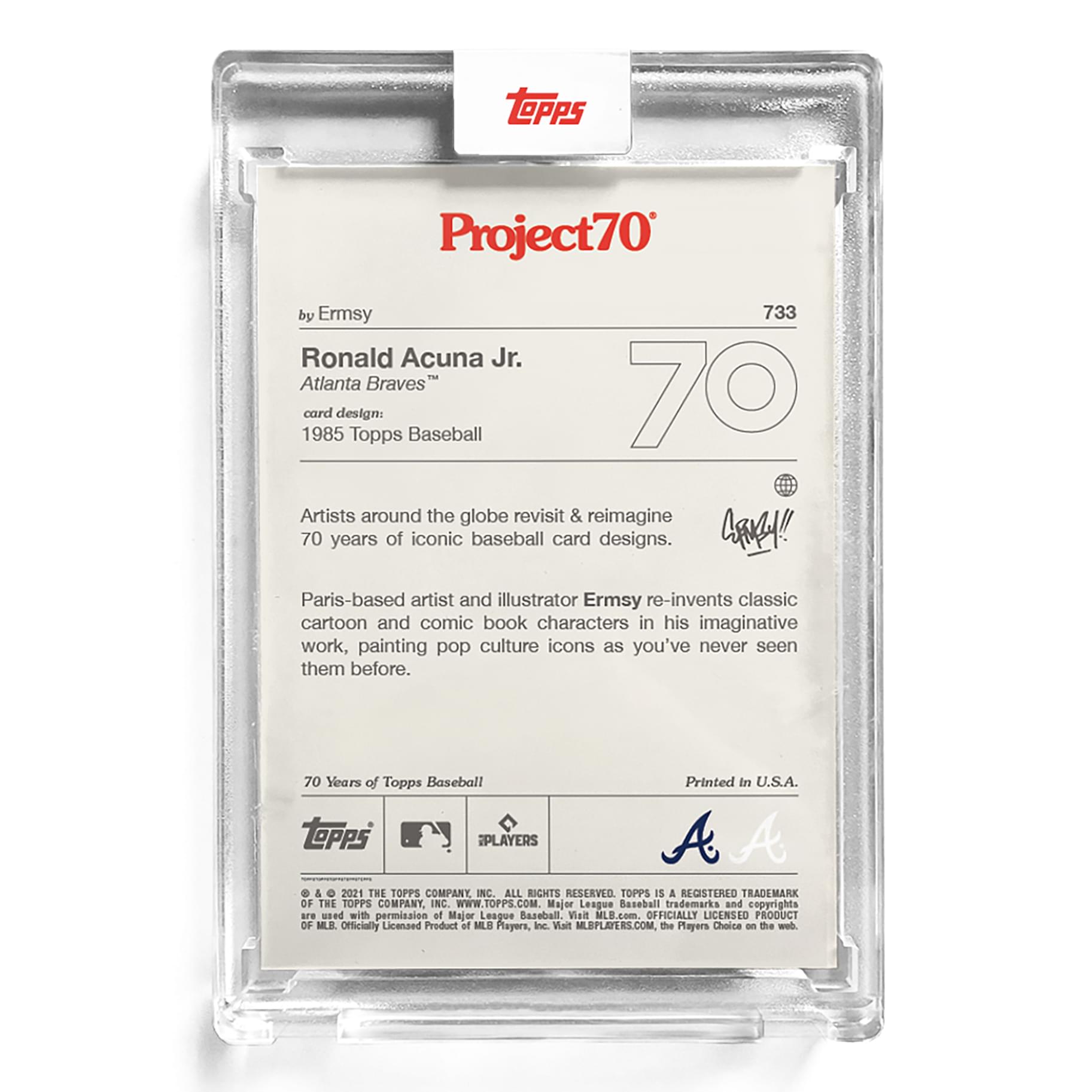 MLB Topps Project70 Card 732 | Ronald Acuna Jr. by Ermsy