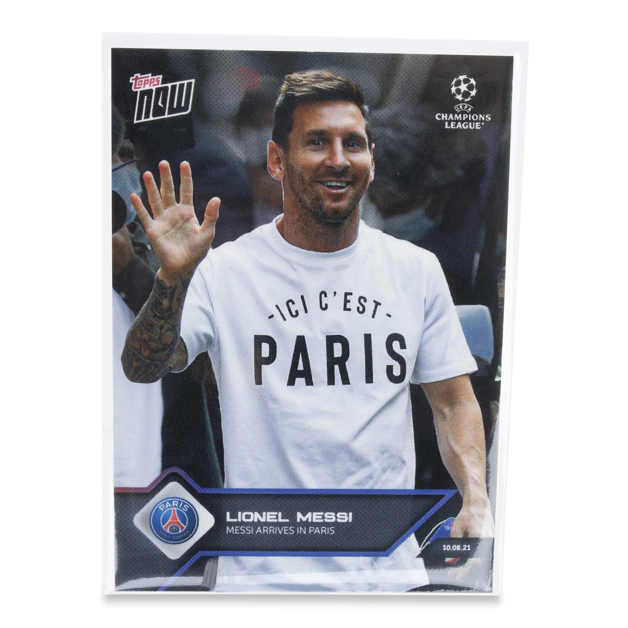 UCL TOPPS NOW Card #11 | Messi Arrives in Paris