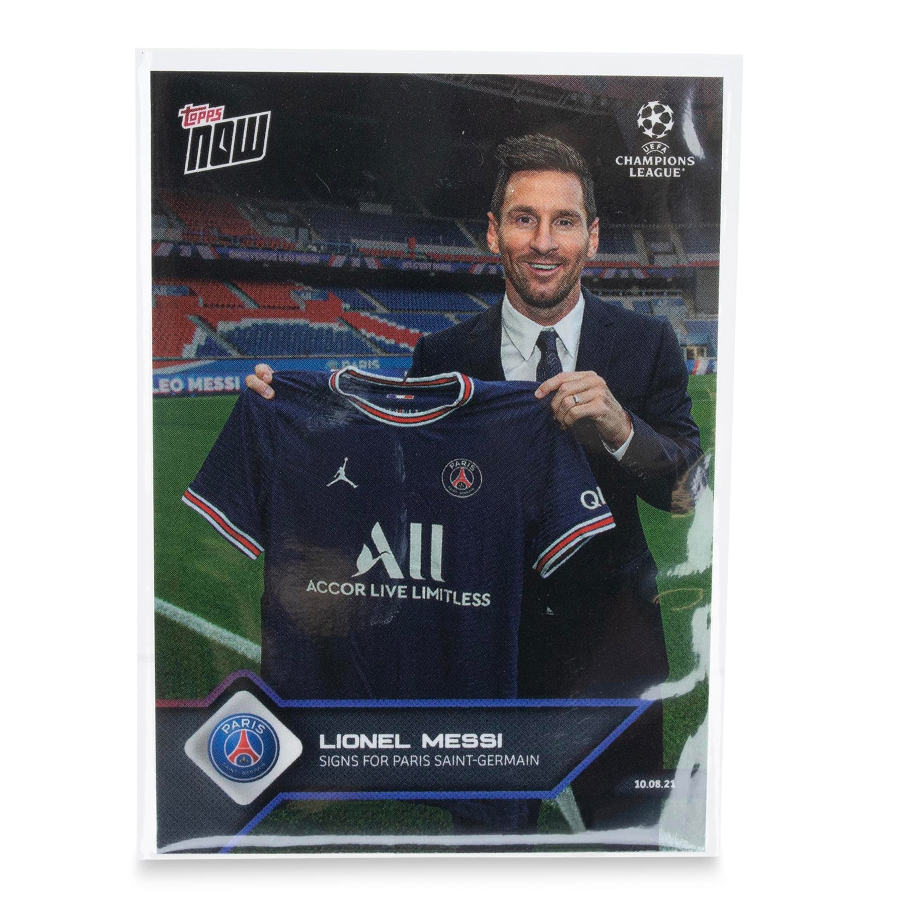 UCL TOPPS NOW Card #12 | Lionel Messi Signs for Paris Saint-Germain