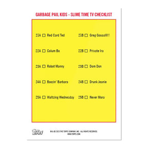Garbage Pail Kids Prime Slime Trashy TV Wave 5 2023 Topps Trading Cards