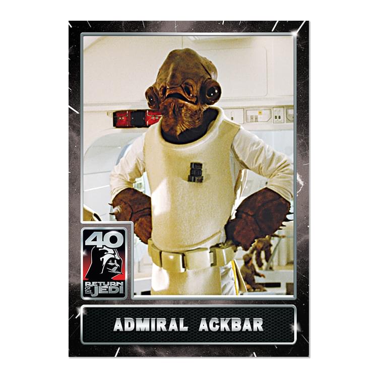 Star Wars ROTJ 40th Anniversary 2023 Topps Card #4 | Admiral Ackbar