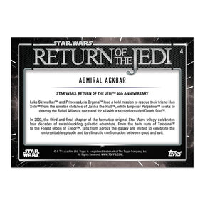 Star Wars ROTJ 40th Anniversary 2023 Topps Card #4 | Admiral Ackbar
