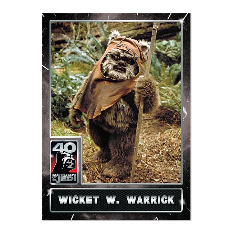 Star Wars ROTJ 40th Anniversary 2023 Topps Card #9 | Wicket W Warrick