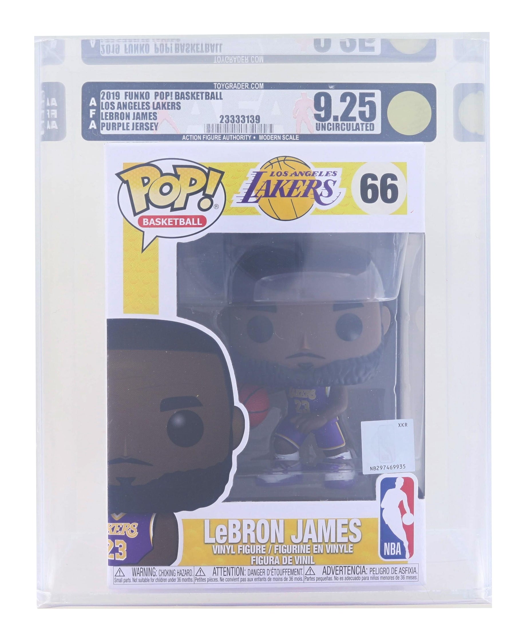 LA Lakers NBA Funko POP | Lebron James | Graded AFA 9.25