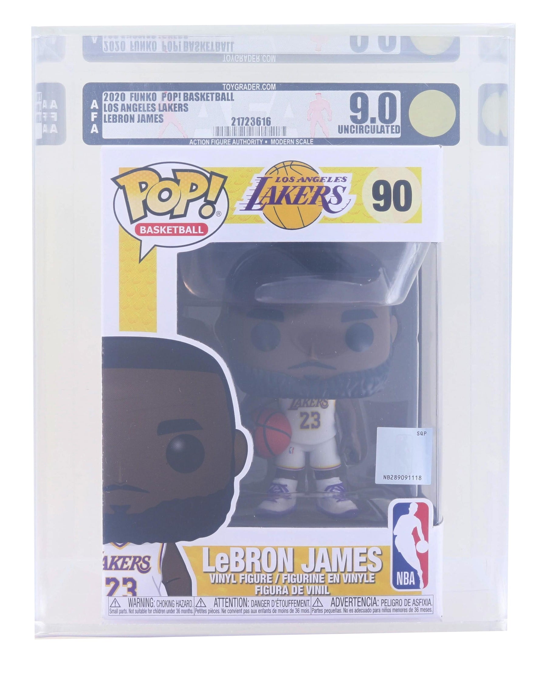 LA Lakers NBA Funko POP | Lebron James Alternate | Graded AFA 9