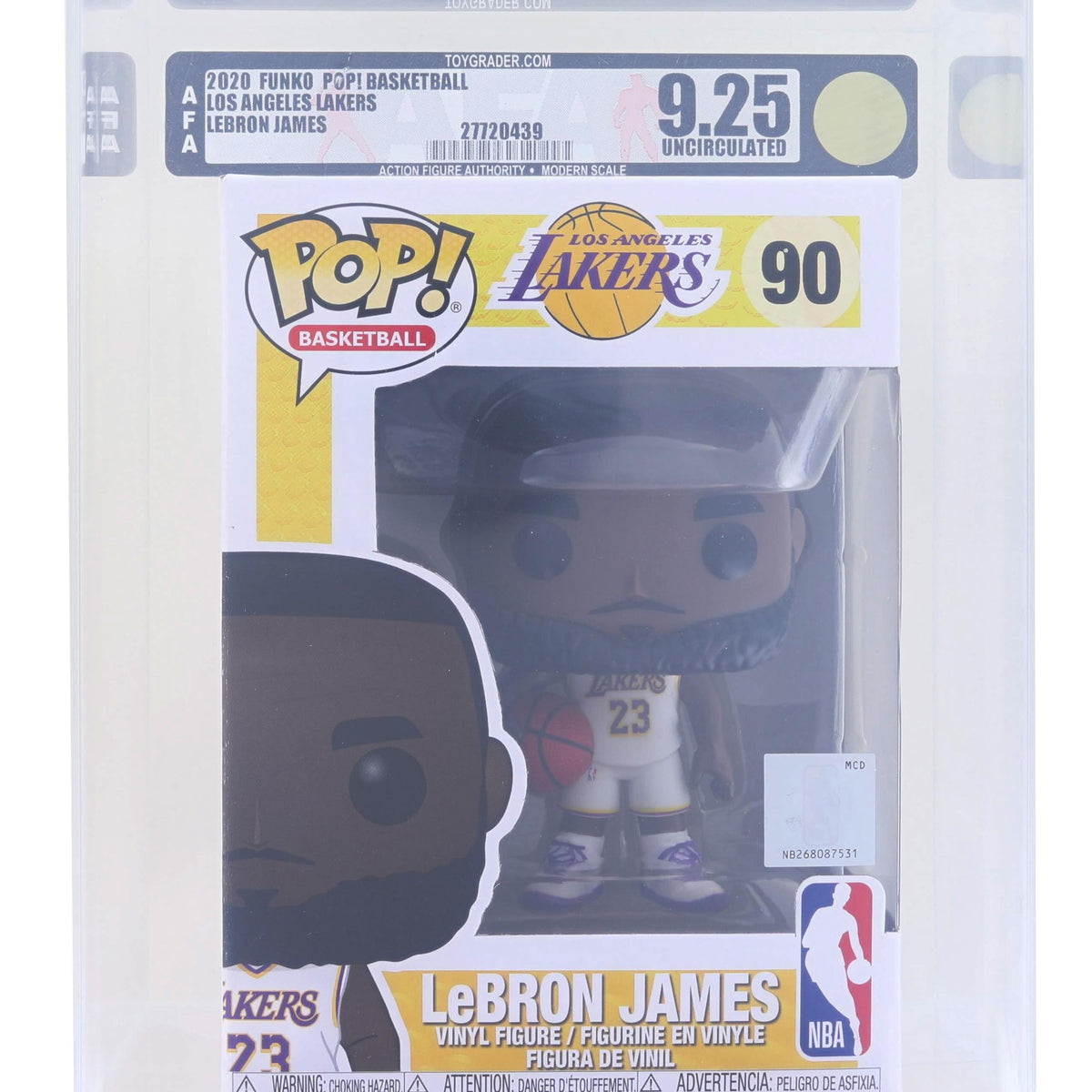 Funko Pop La Lakers NBA | LeBron James | Graded Afa 9