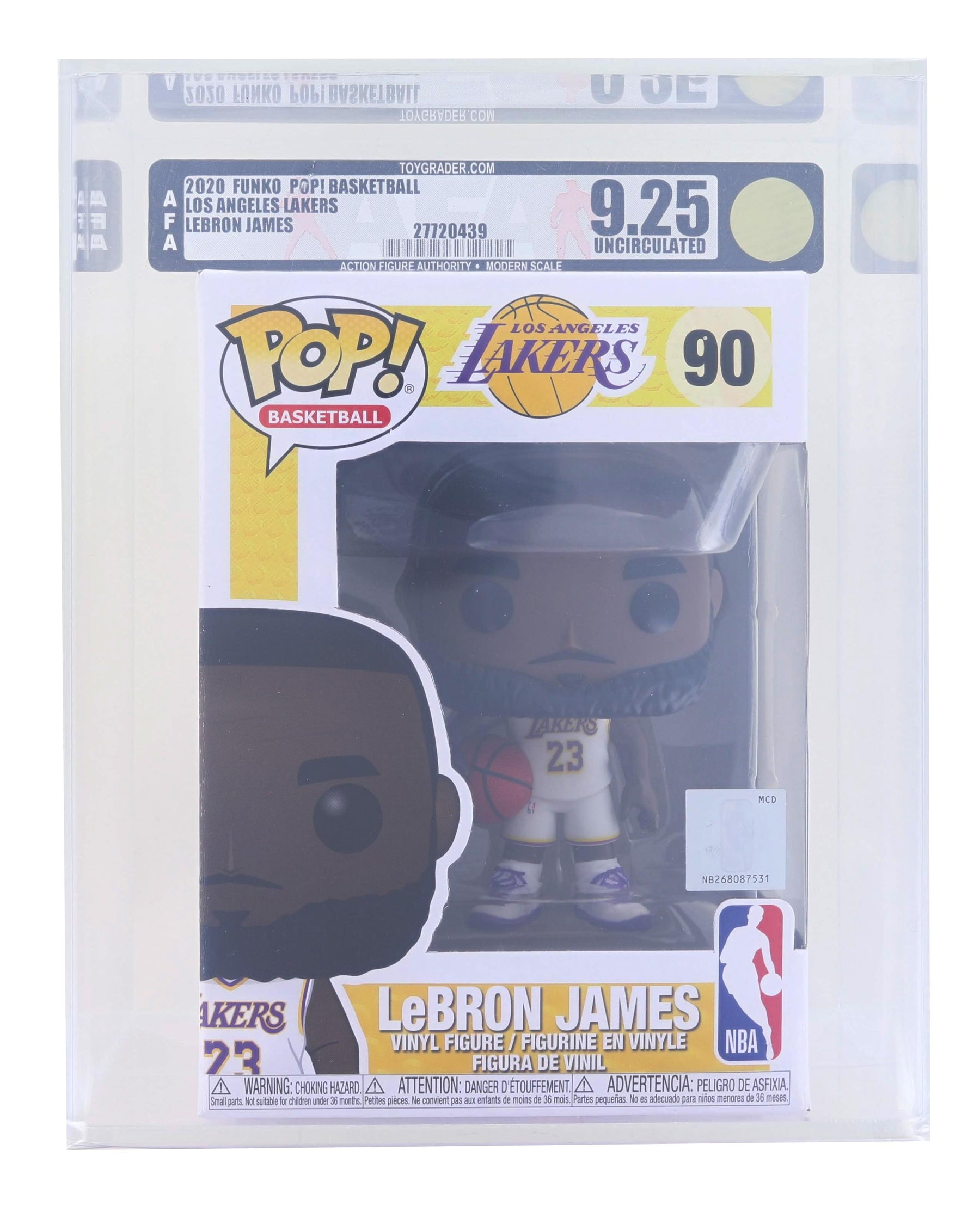 LA Lakers NBA Funko POP | Lebron James Alternate | Graded AFA 9.25