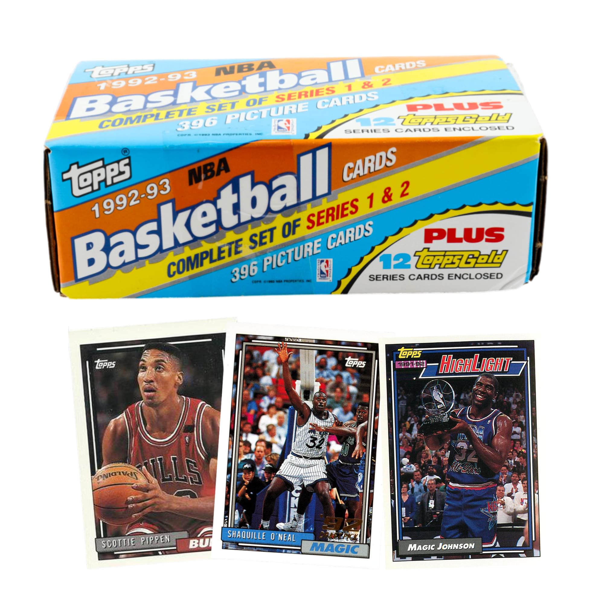 NBA 1992-93 Topps Basketball Set Series 1 & 2 | 396 Cards