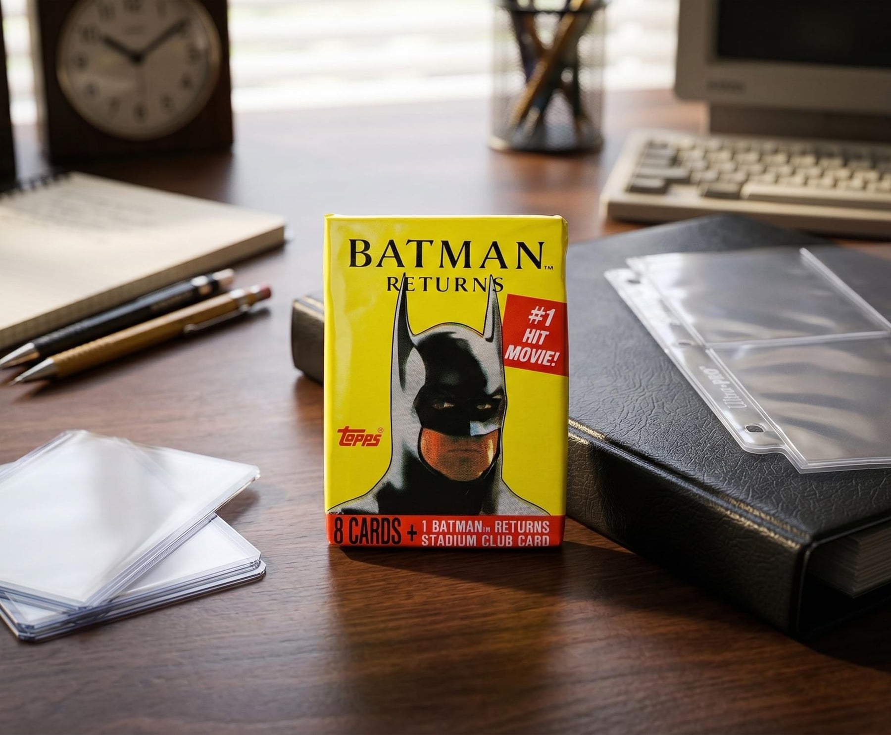 DC Batman Returns 1992 Topps Movie Photo Cards Sealed Pack | 9 Cards
