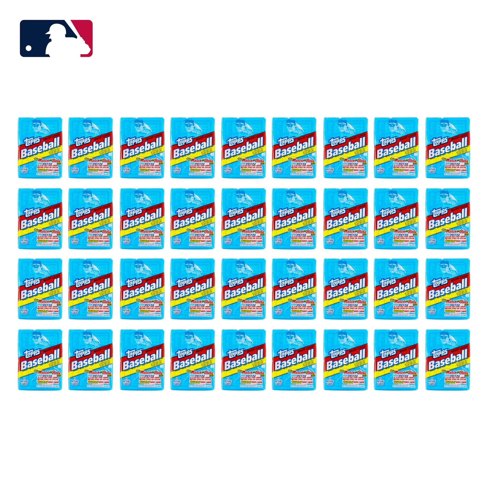 MLB 1992 Topps Baseball Picture Card Box From Sealed Case| 36 Packs