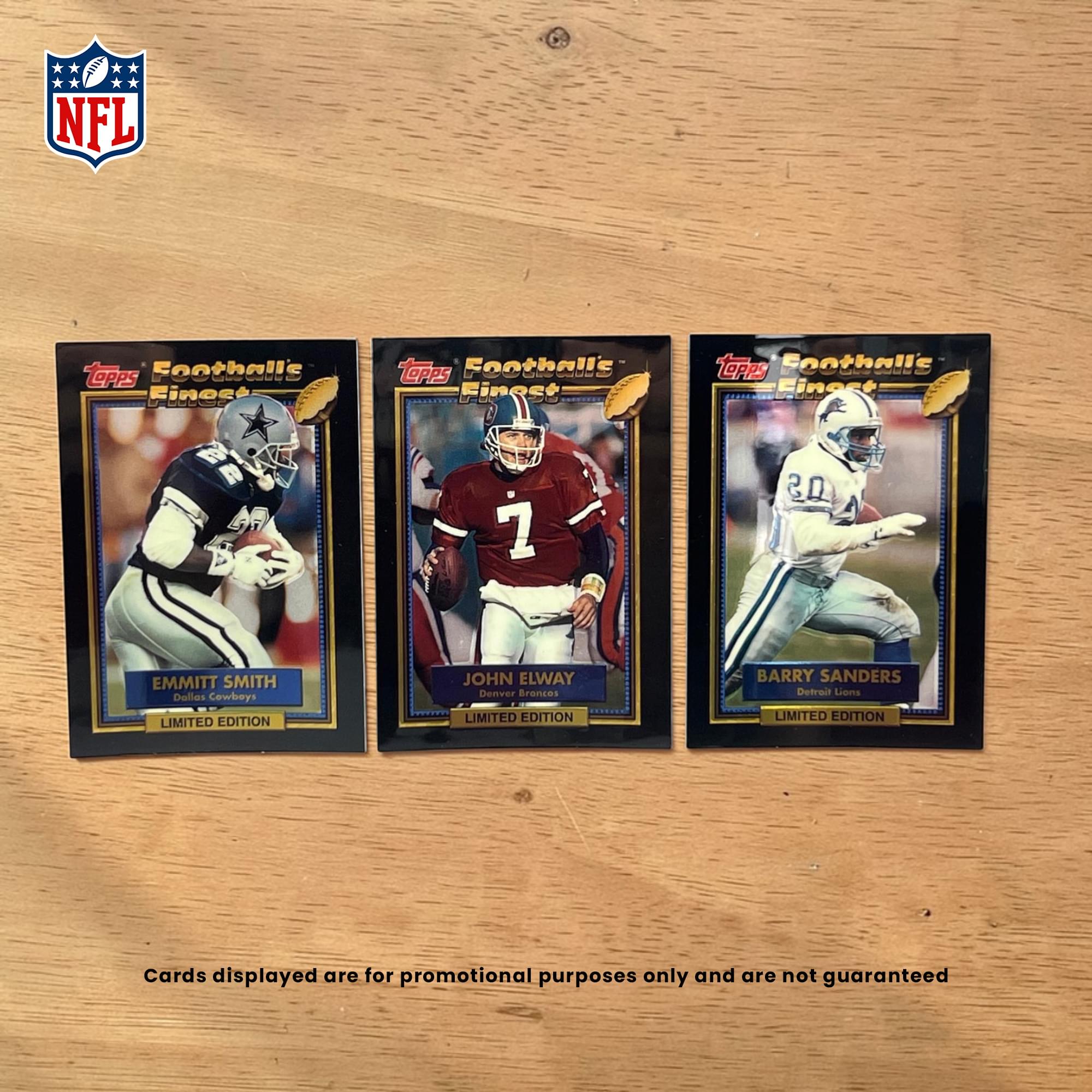 NFL 1992 Topps Finest Limited Edition Card Set | 44 Cards