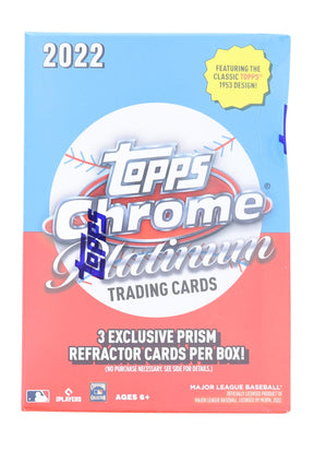 MLB 2022 Topps Chrome Platinum Anniversary Baseball Value Box | 8 Packs