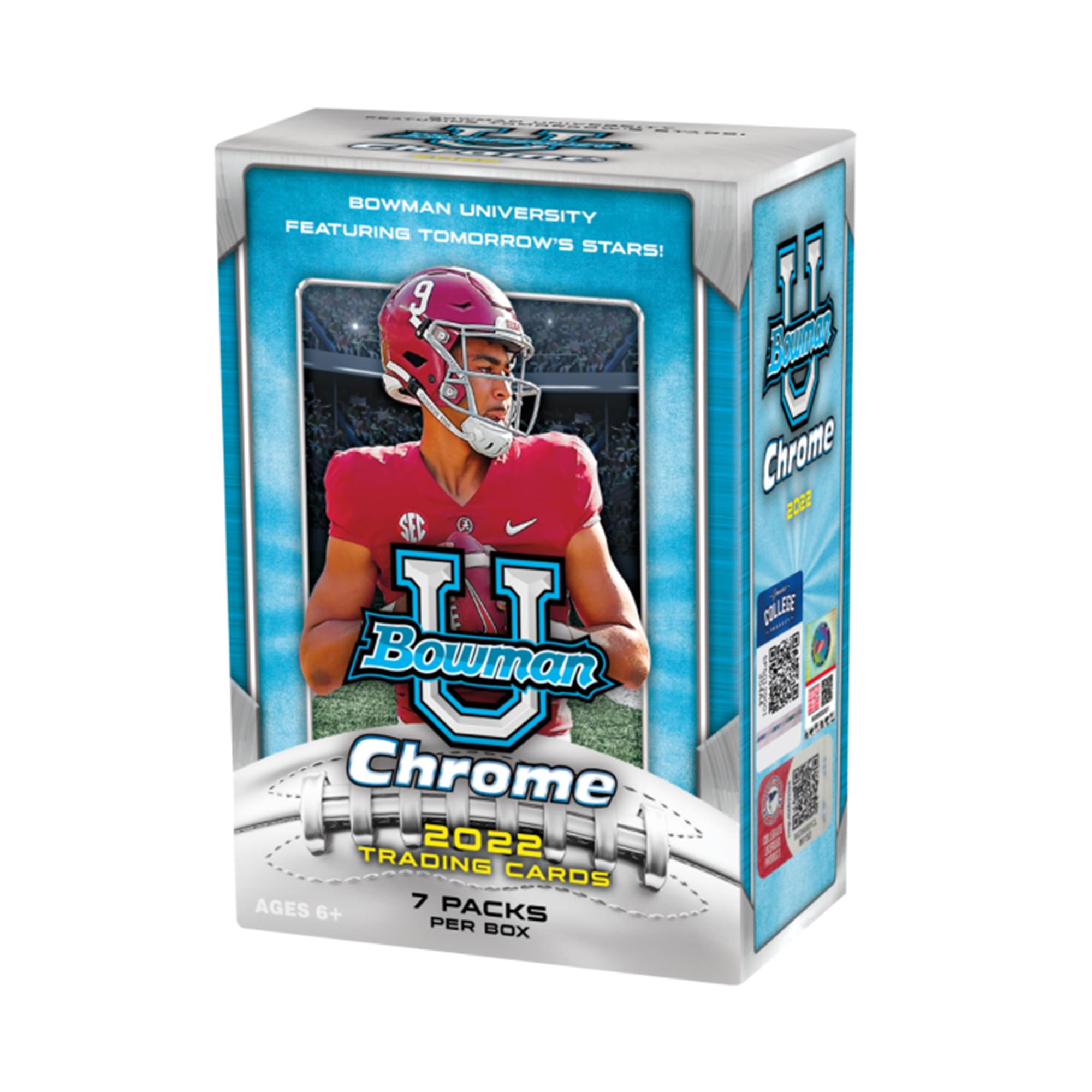 Bowman Chrome University Football 2022  Value Box | 7 Packs Per Box