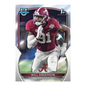 Bowman Chrome University Football 2022  Value Box | 7 Packs Per Box