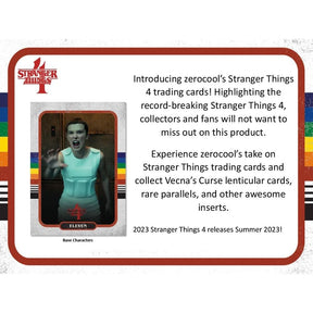 Stranger Things Season 4 2023 Topps Value Box | 7 Packs Per Box