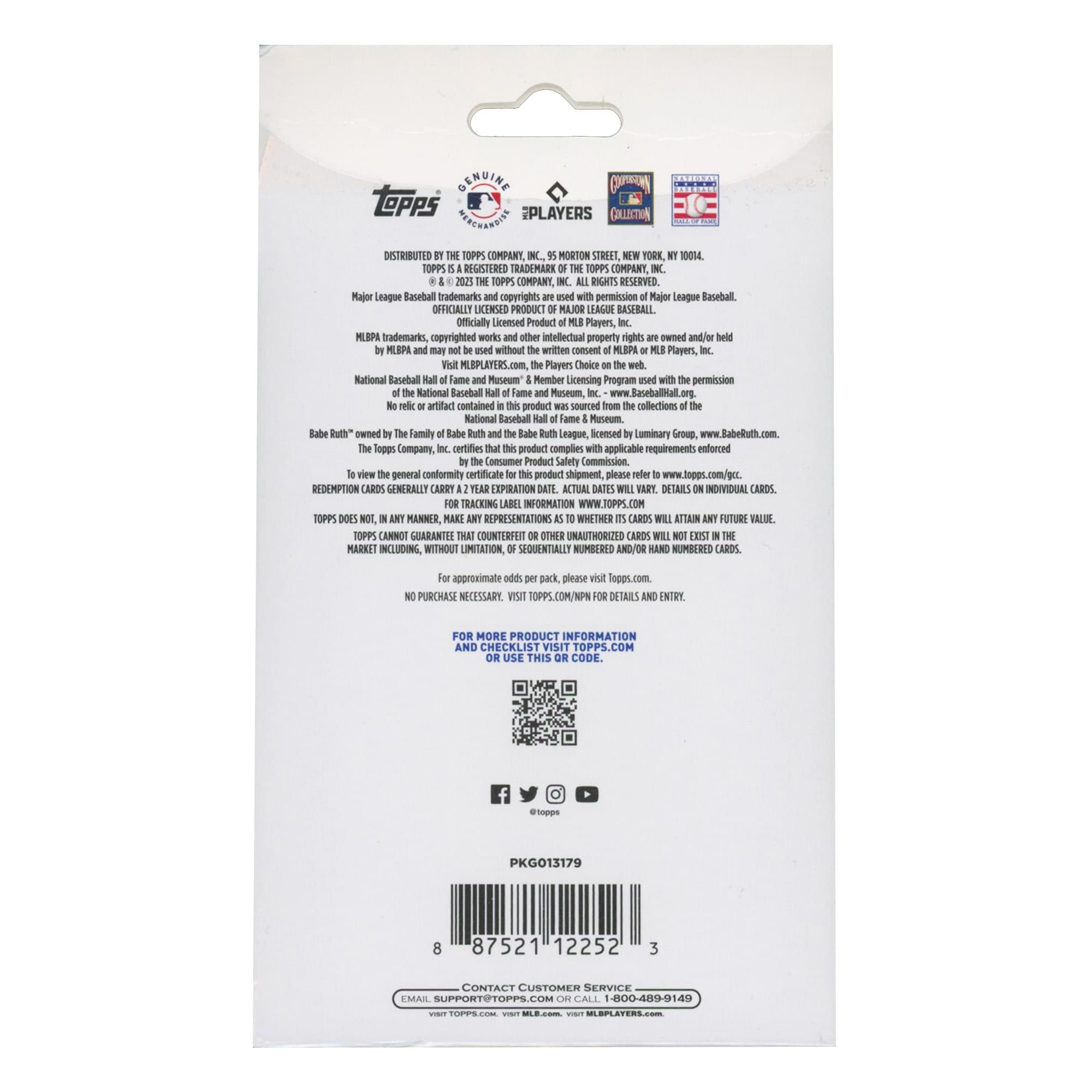 MLB 2023 Topps Baseball Updates Hanger Pack
