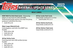 MLB 2023 Topps Baseball Updates Hanger Pack