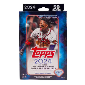 MLB 2024 Topps Baseball Series 1 Hanger Pack | 59 Cards Per Pack