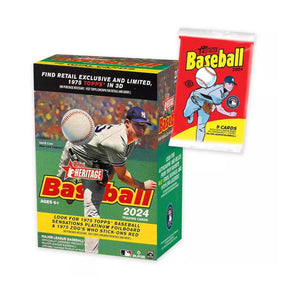 MLB 2024 Topps Heritage Baseball Value Box | 8 Packs