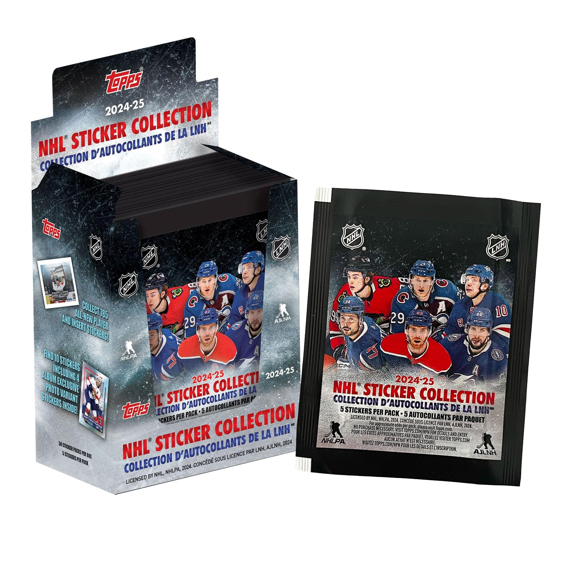 NHL Topps 2024/2025 Sticker Collection Box | 50 Packs