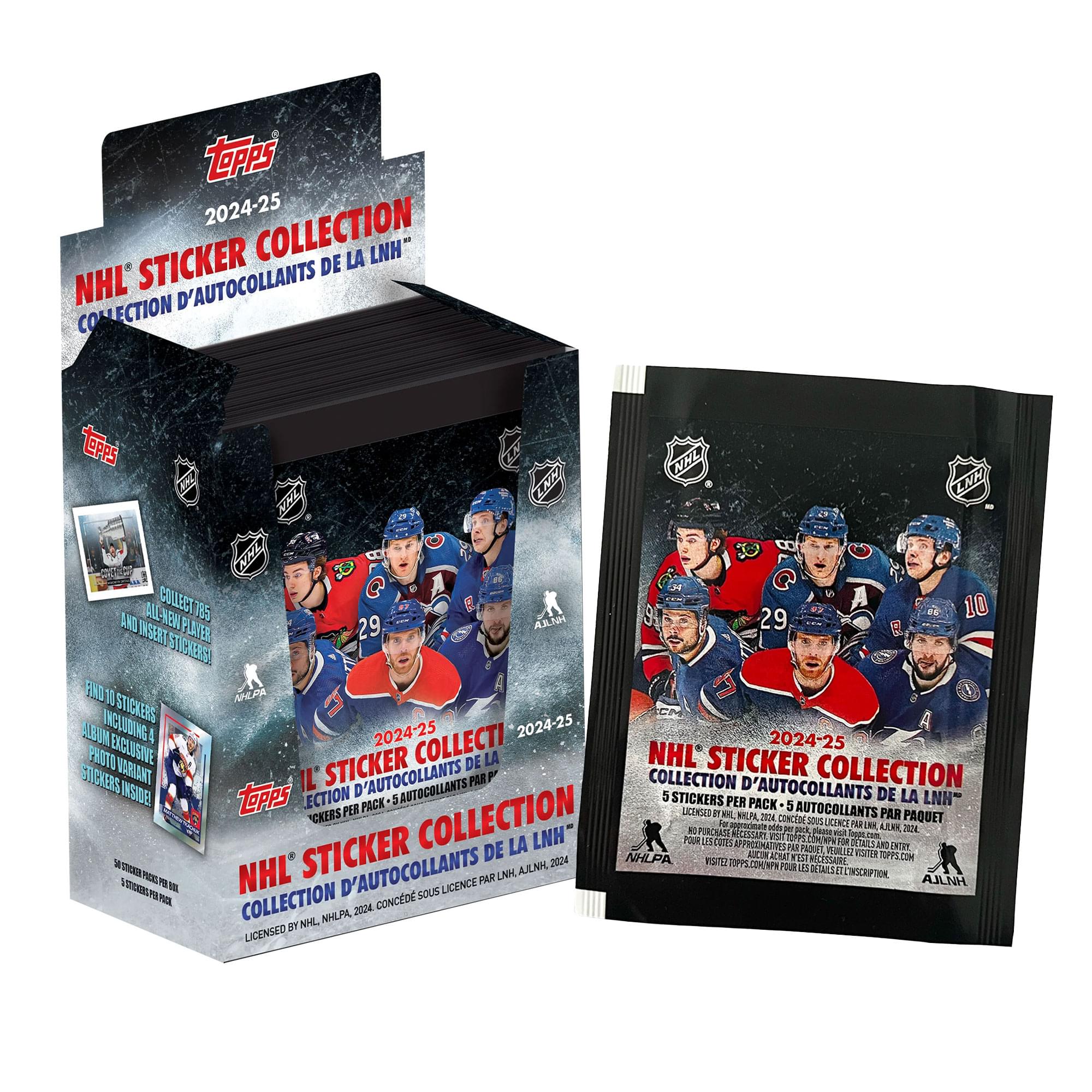 NHL Topps 2024/2025 Sticker Collection Box | 50 Packs