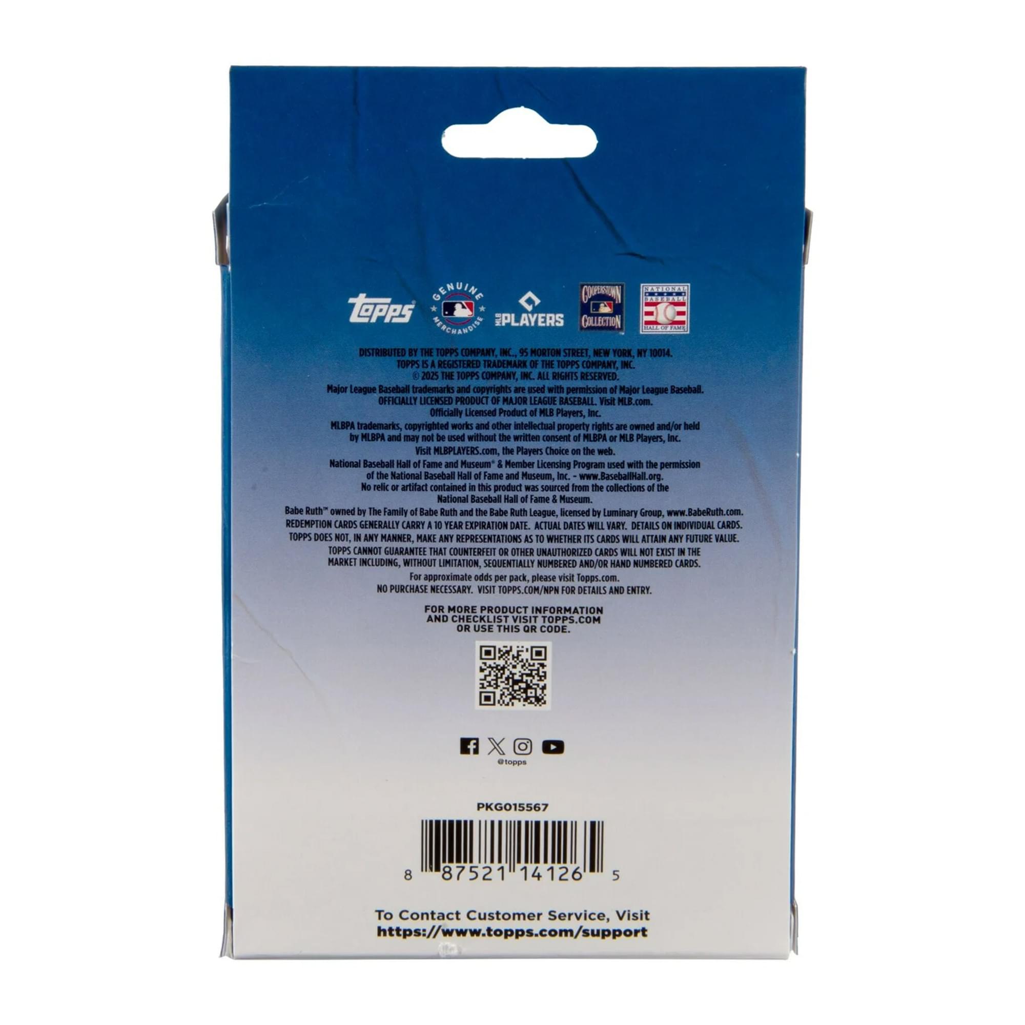 MLB 2025 Topps Baseball Series 2 Hanger Pack | 59 Cards