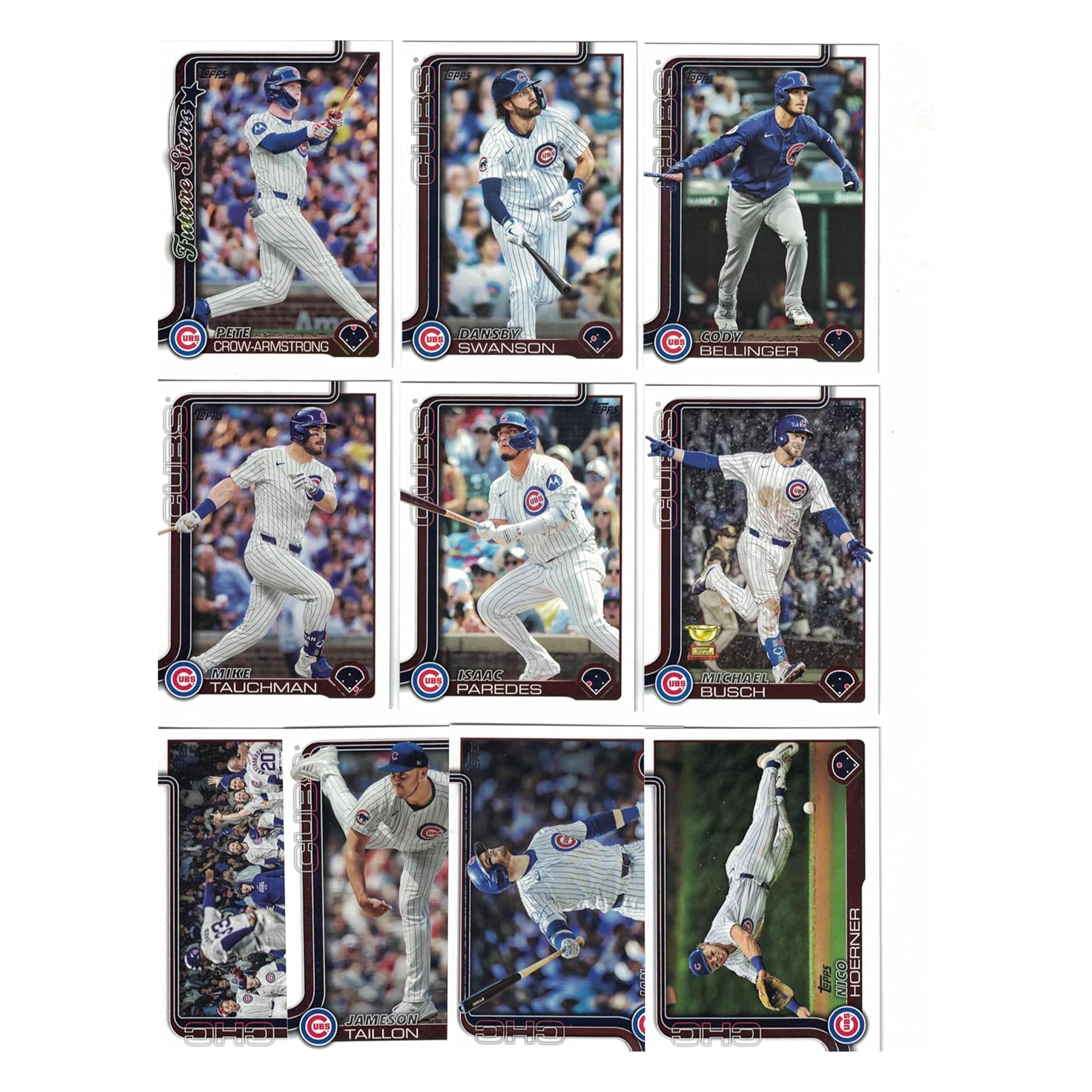 Chicago Cubs MLB 2025 Topps Mini Team Set | 17 Cards Per Set