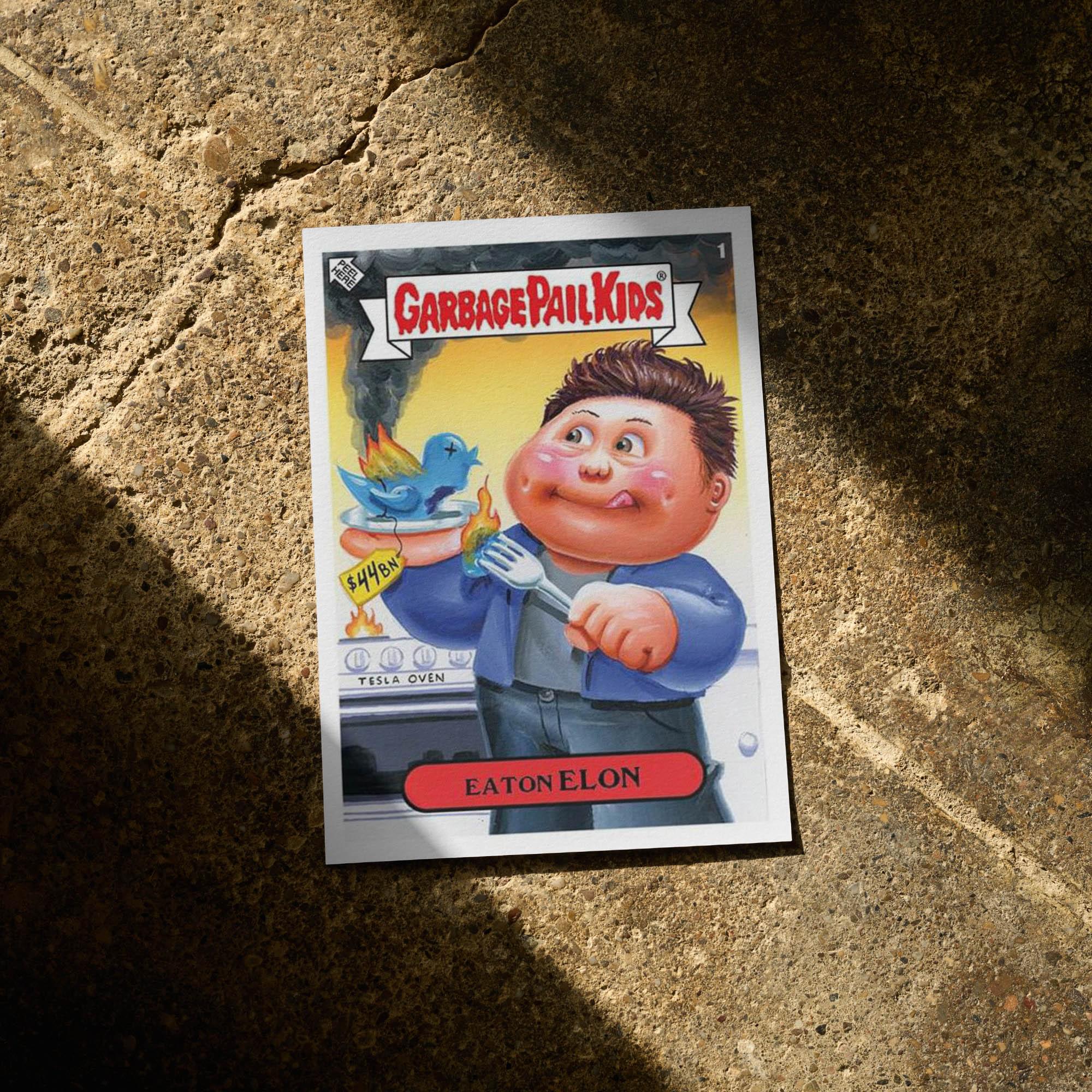 Garbage Pail Kids Topps 2022 Was The WORST! Trading Card | Eaton Elon