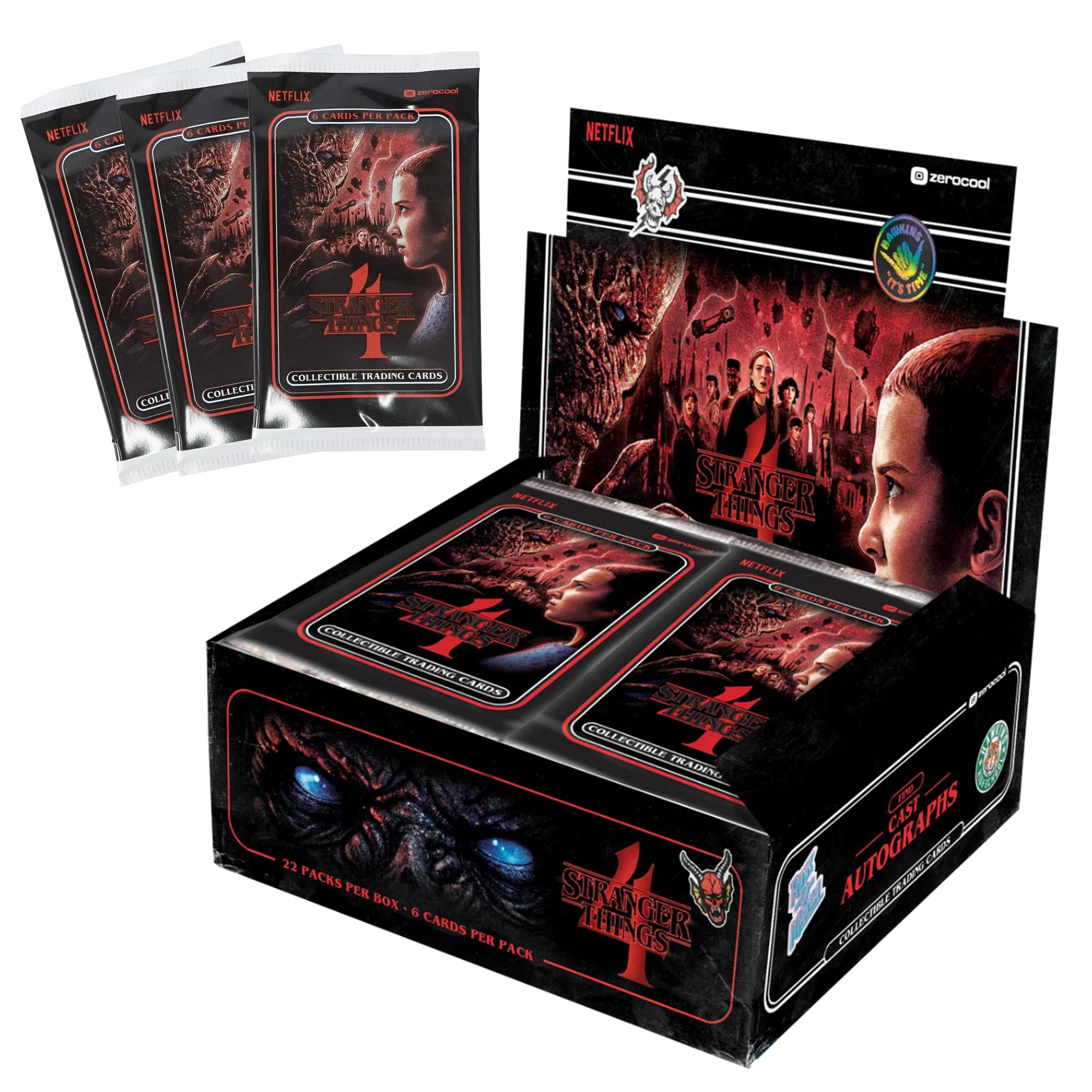 Stranger Things Season 4 Topps Zerocool Hobby Box | 22 Packs