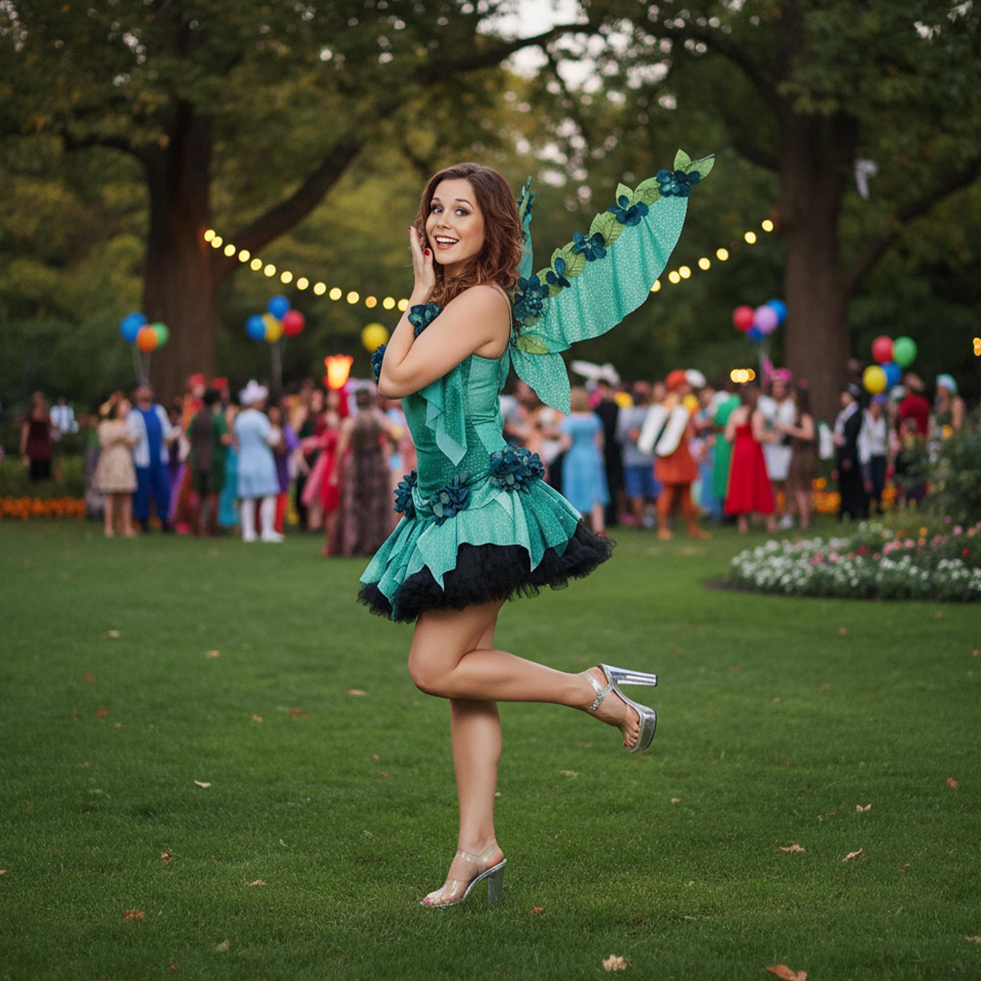 Green Fairy Bust, Waist Adult Costume