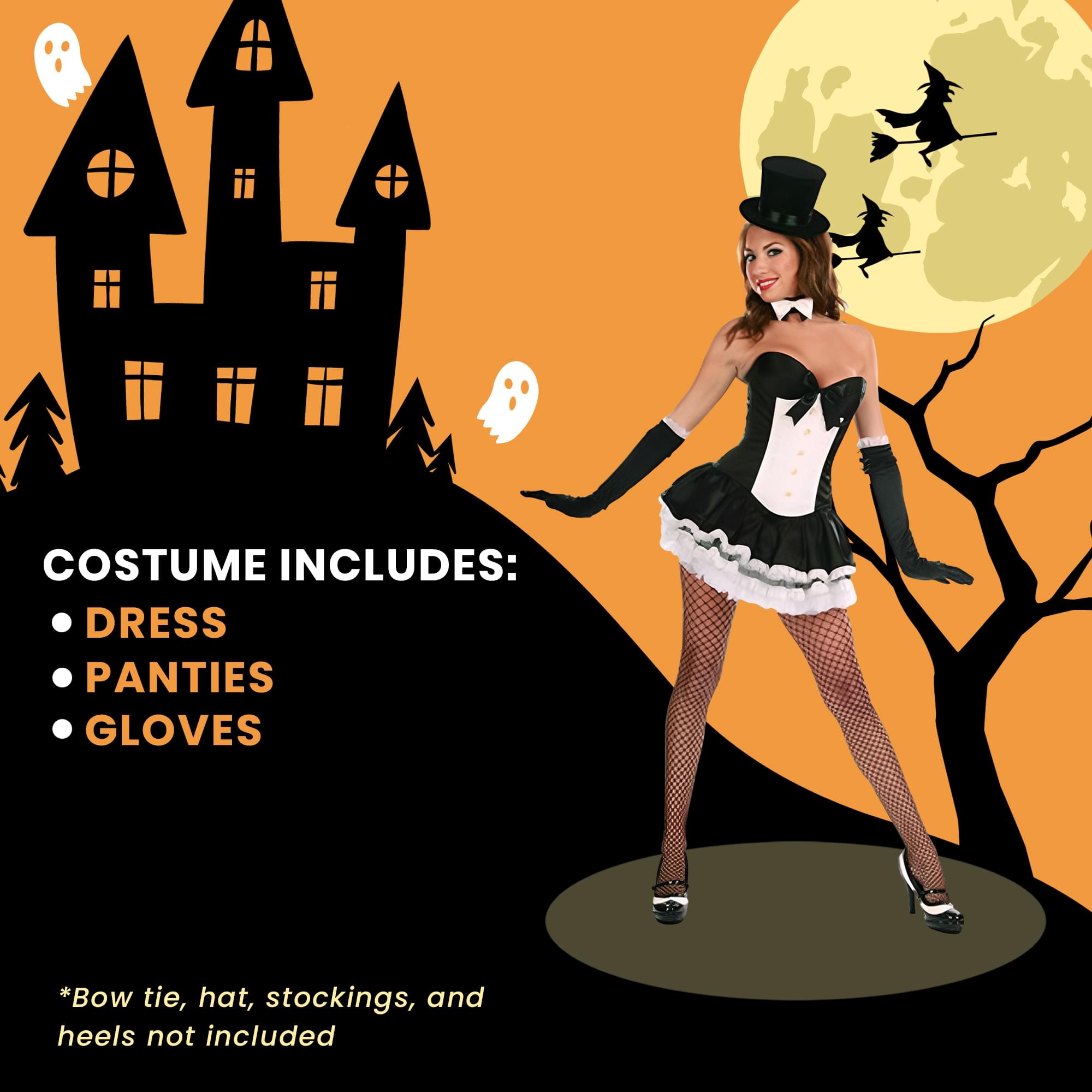 Tuxedo Dress Waist Adult Costume