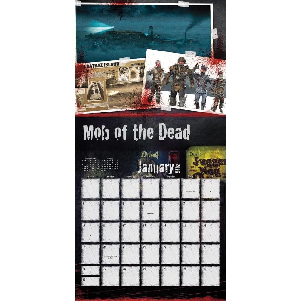 Call of Duty Zombies 2016 Wall Calendar