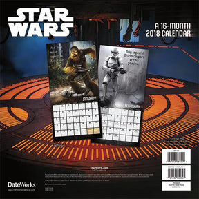 Star Wars Saga Wall Calendar 2018