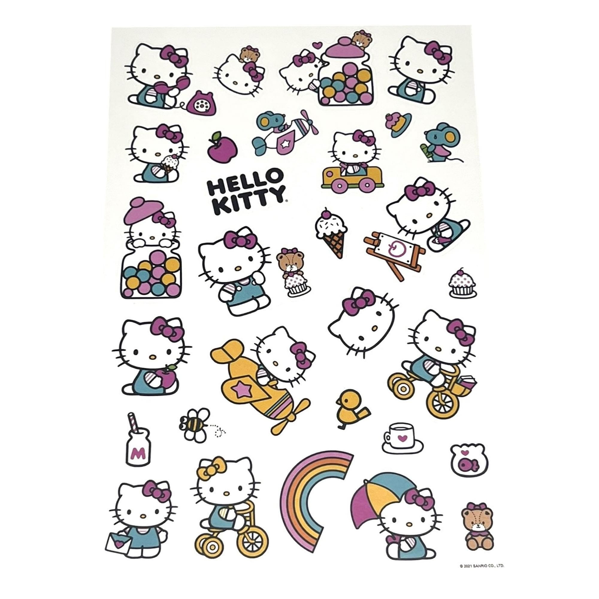 Sanrio Hello Kitty Pink 4 Sheet Sticker Pad | 200+ Stickers