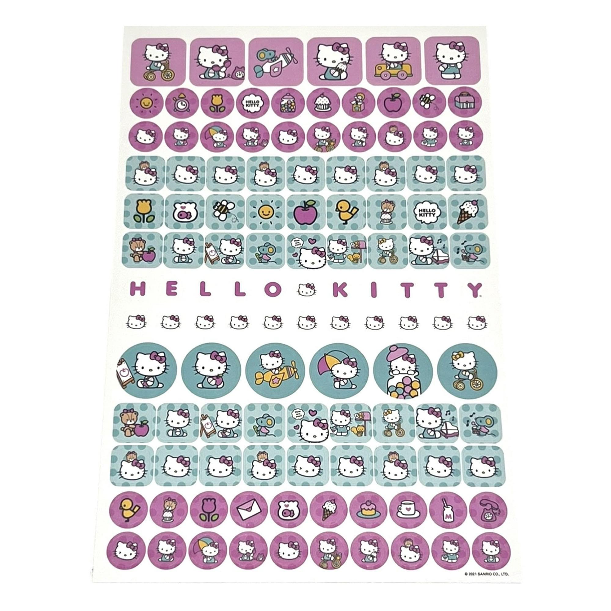 Sanrio Hello Kitty Pink 4 Sheet Sticker Pad | 200+ Stickers
