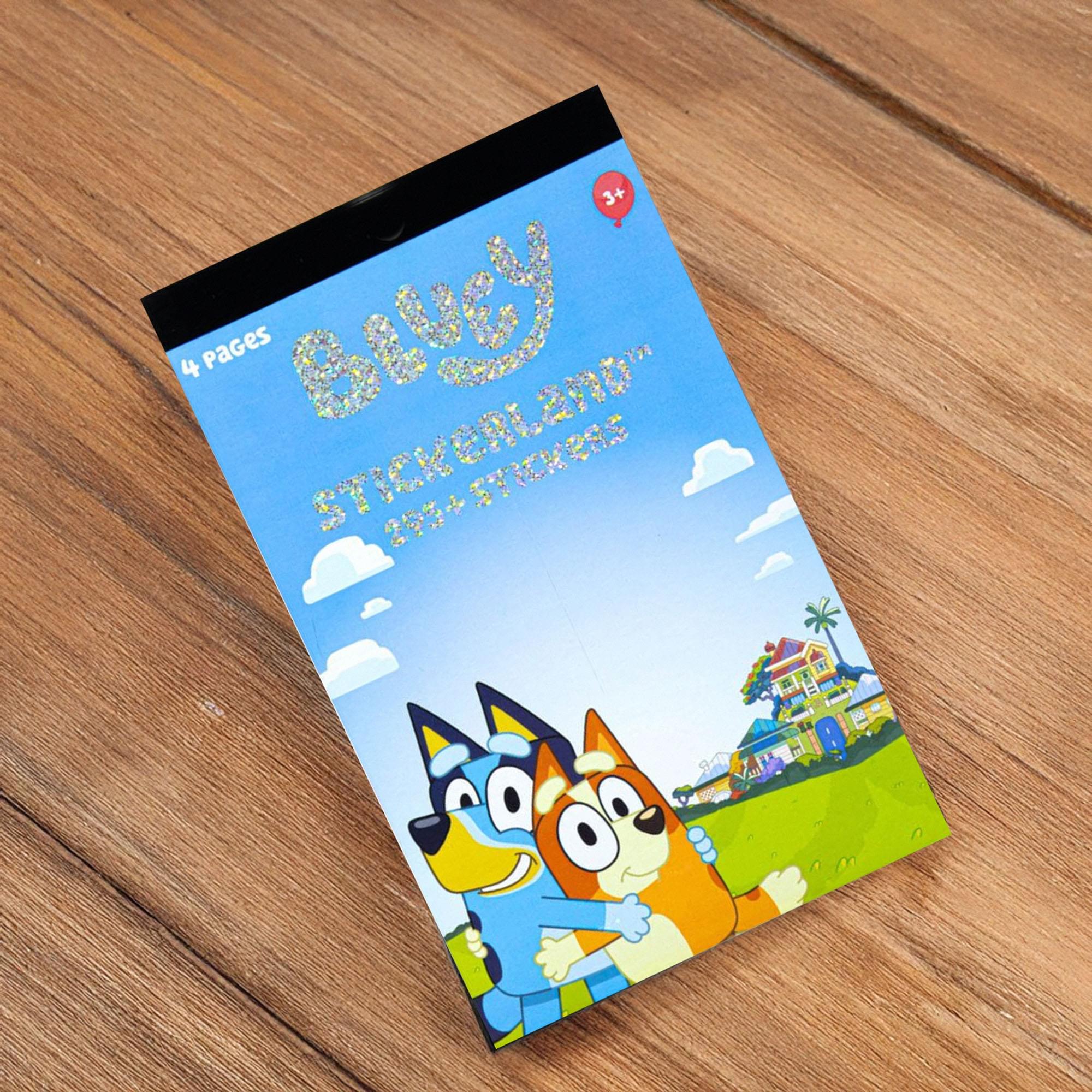 Bluey 4 Sheet Foil Sticker Pad | 200+ Stickers