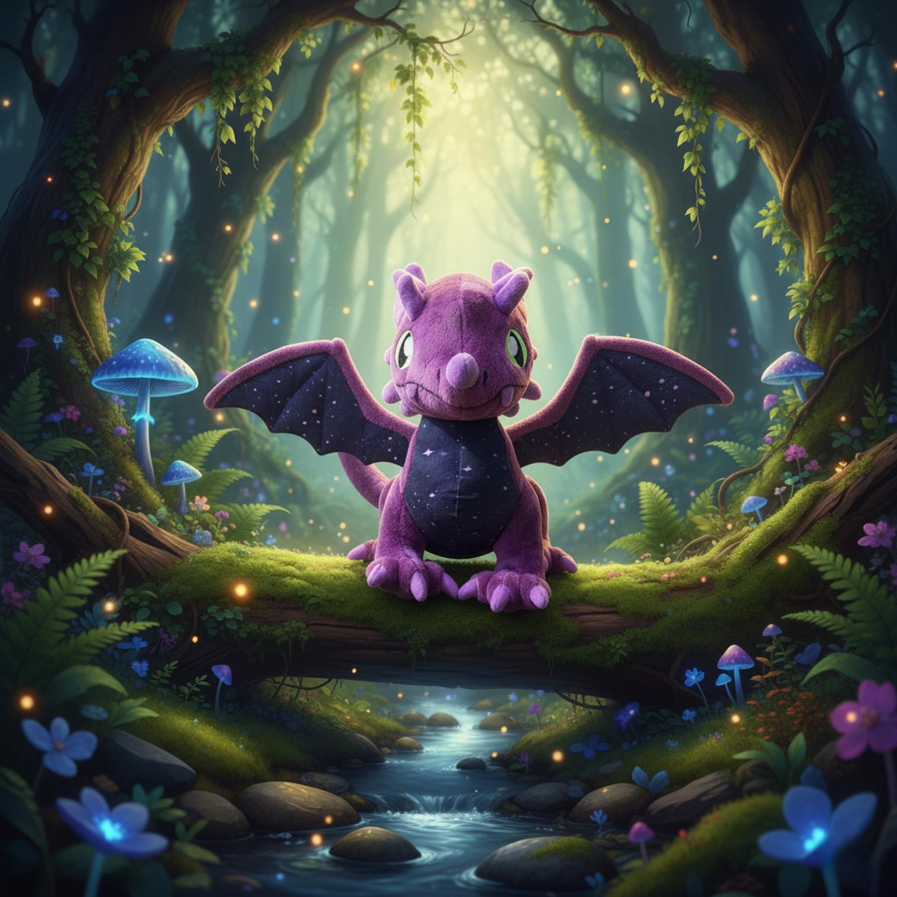 Tentacle Kitty Campaign Starlight Dragon Plush