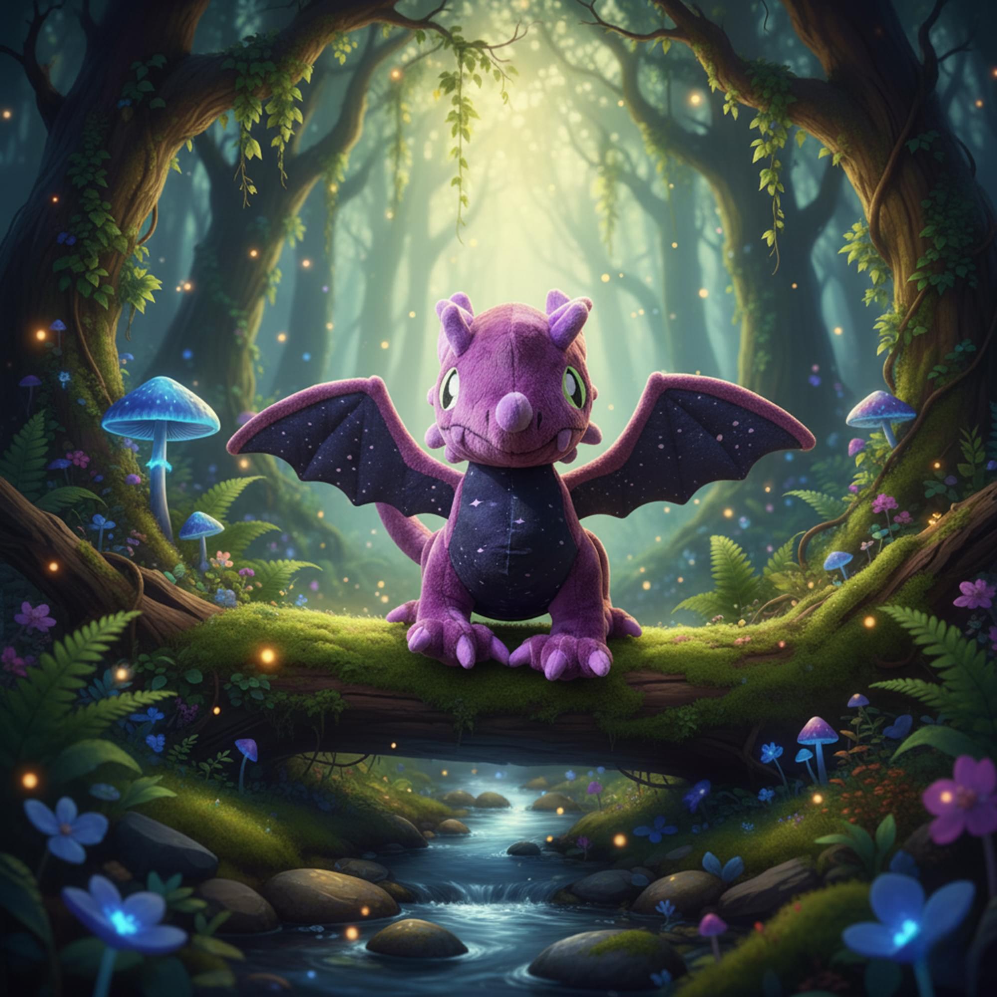 Tentacle Kitty Campaign Starlight Dragon Plush