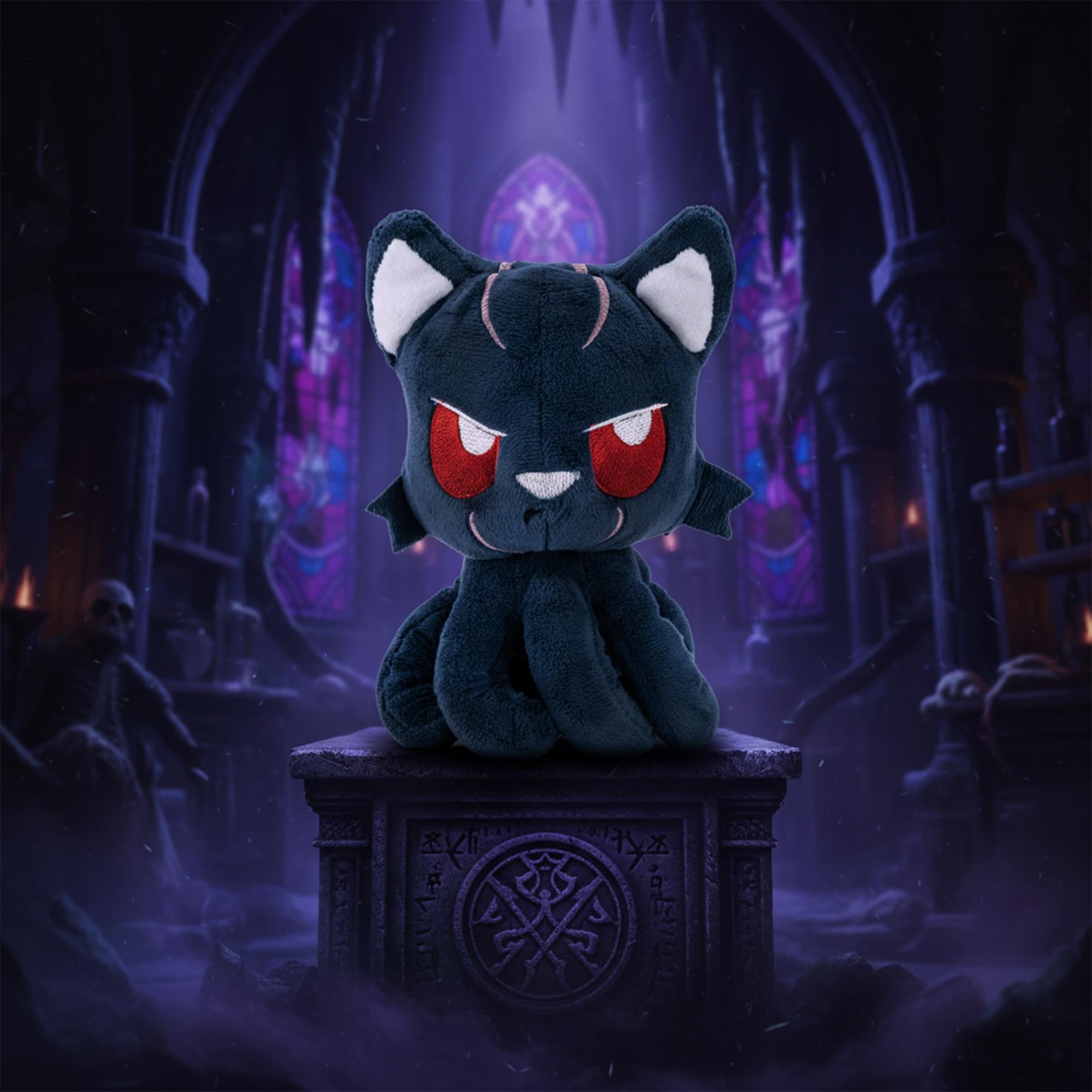 Tentacle Kitty Campaign Critters Dark Elf Little One Plush