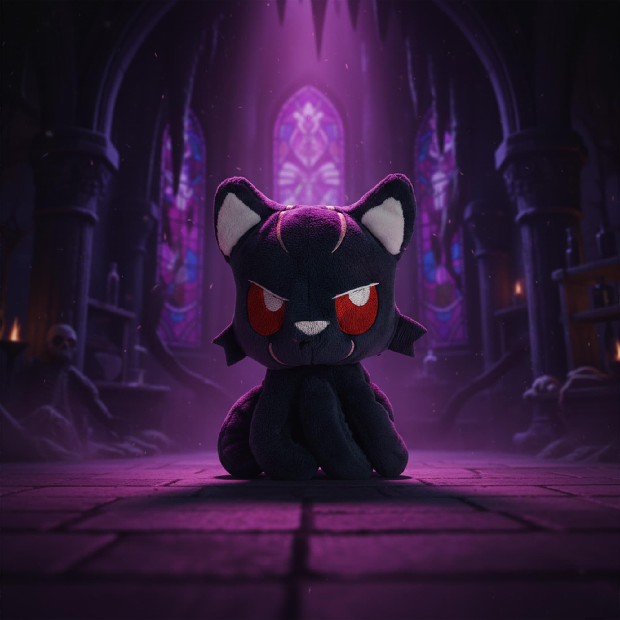 Tentacle Kitty Campaign Critters Dark Elf Little One Plush