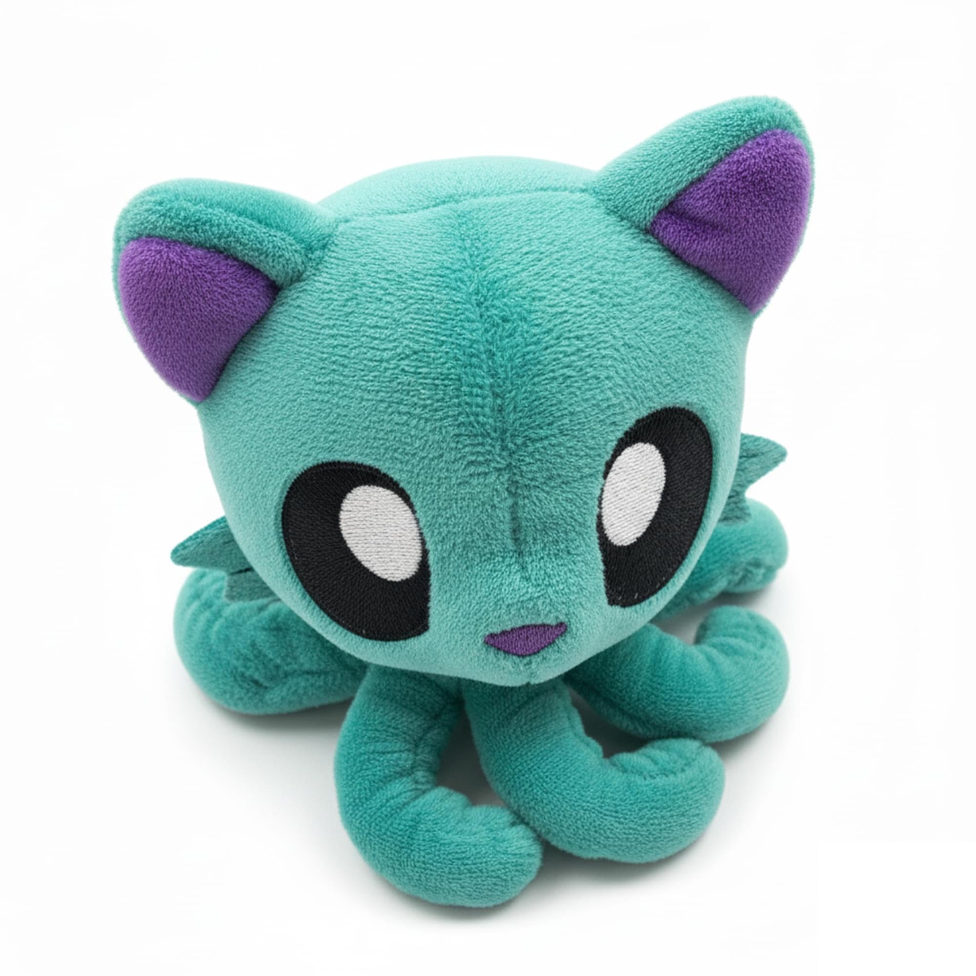 Tentacle Kitty Electron Teal 6 Inch Little One Plush