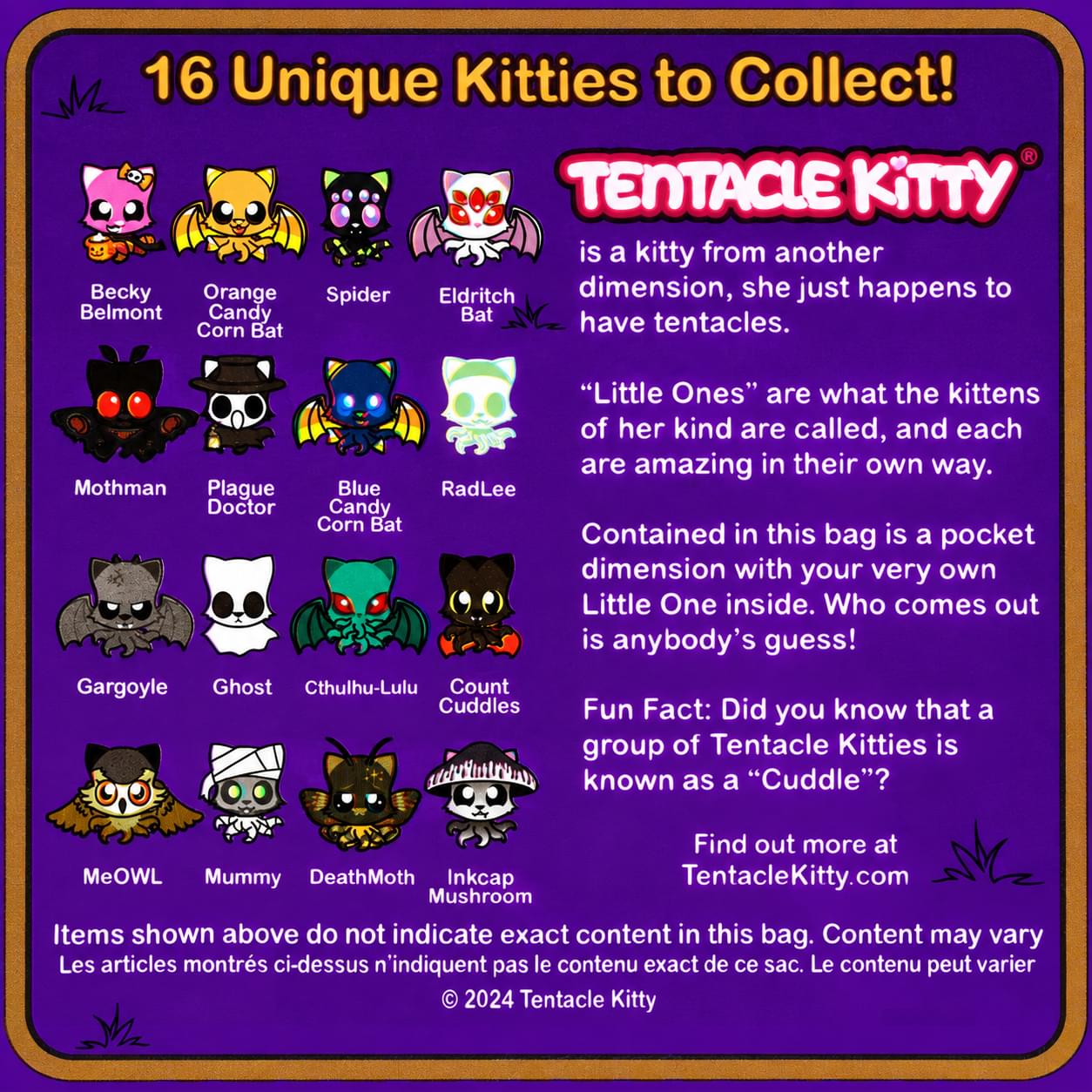 Tentacle Kitty Meowlloween Mystery Little One Halloween 6-Inch Collector Plush