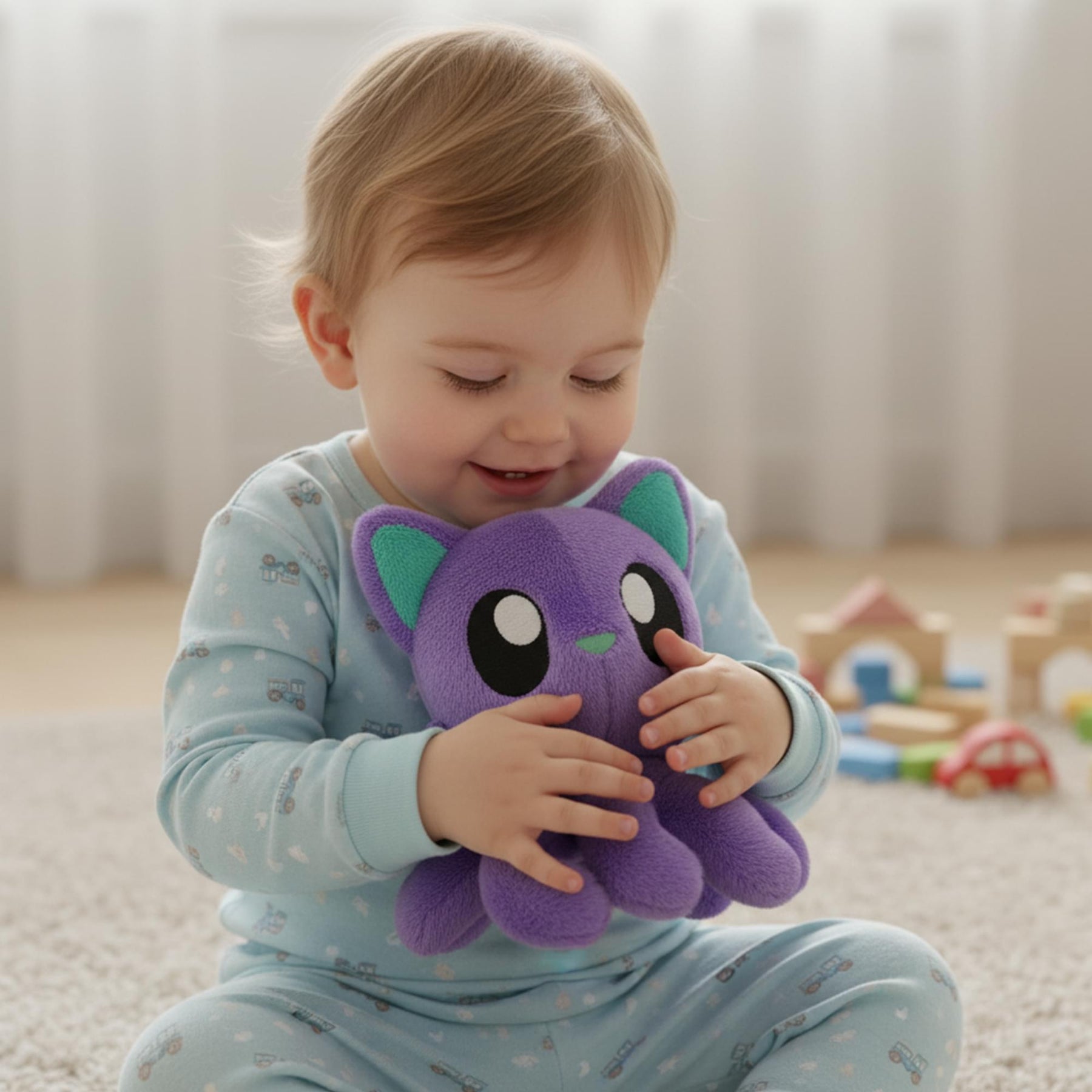 Tentacle Kitty Proton Purple 6 Inch Little One Plush