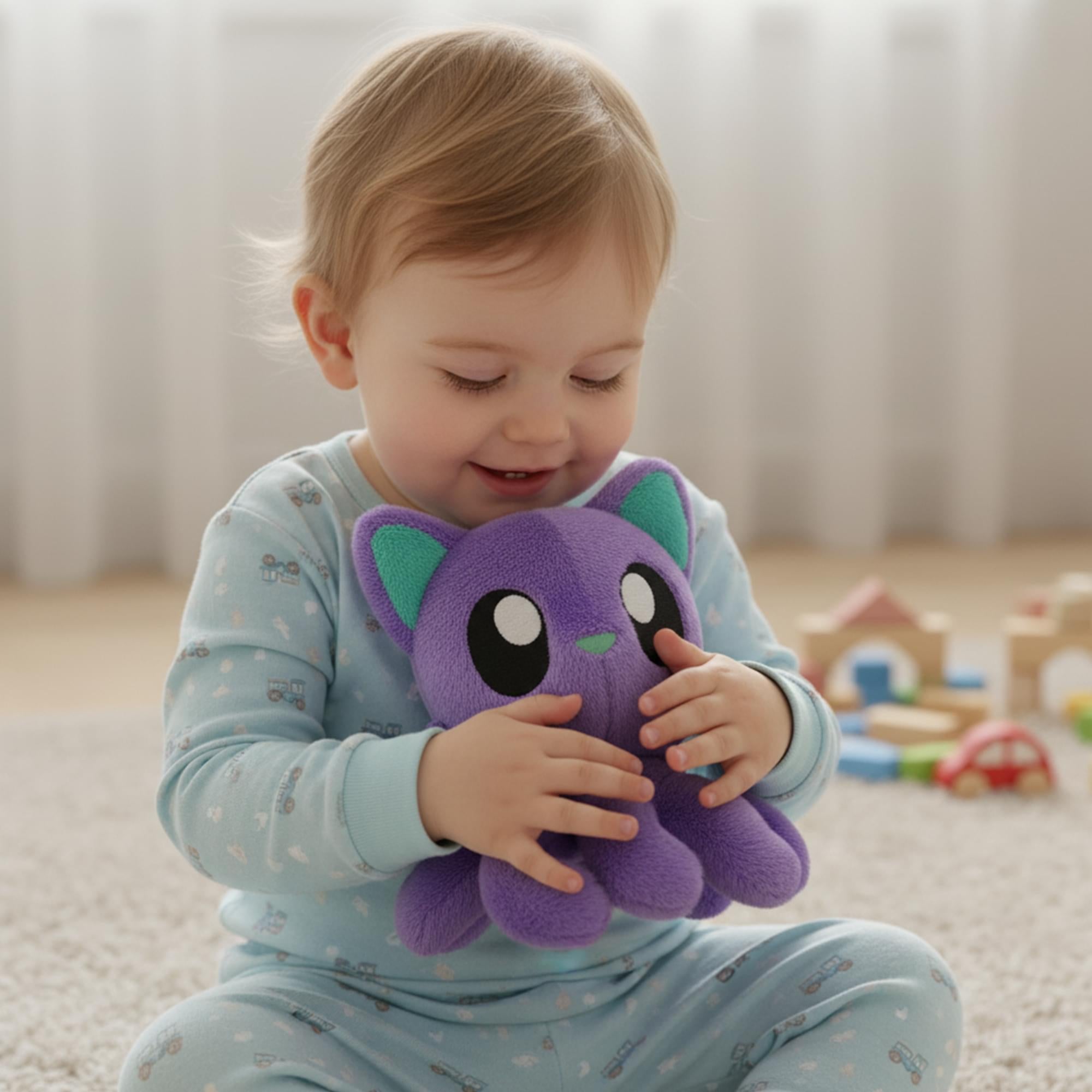 Tentacle Kitty Proton Purple 6 Inch Little One Plush