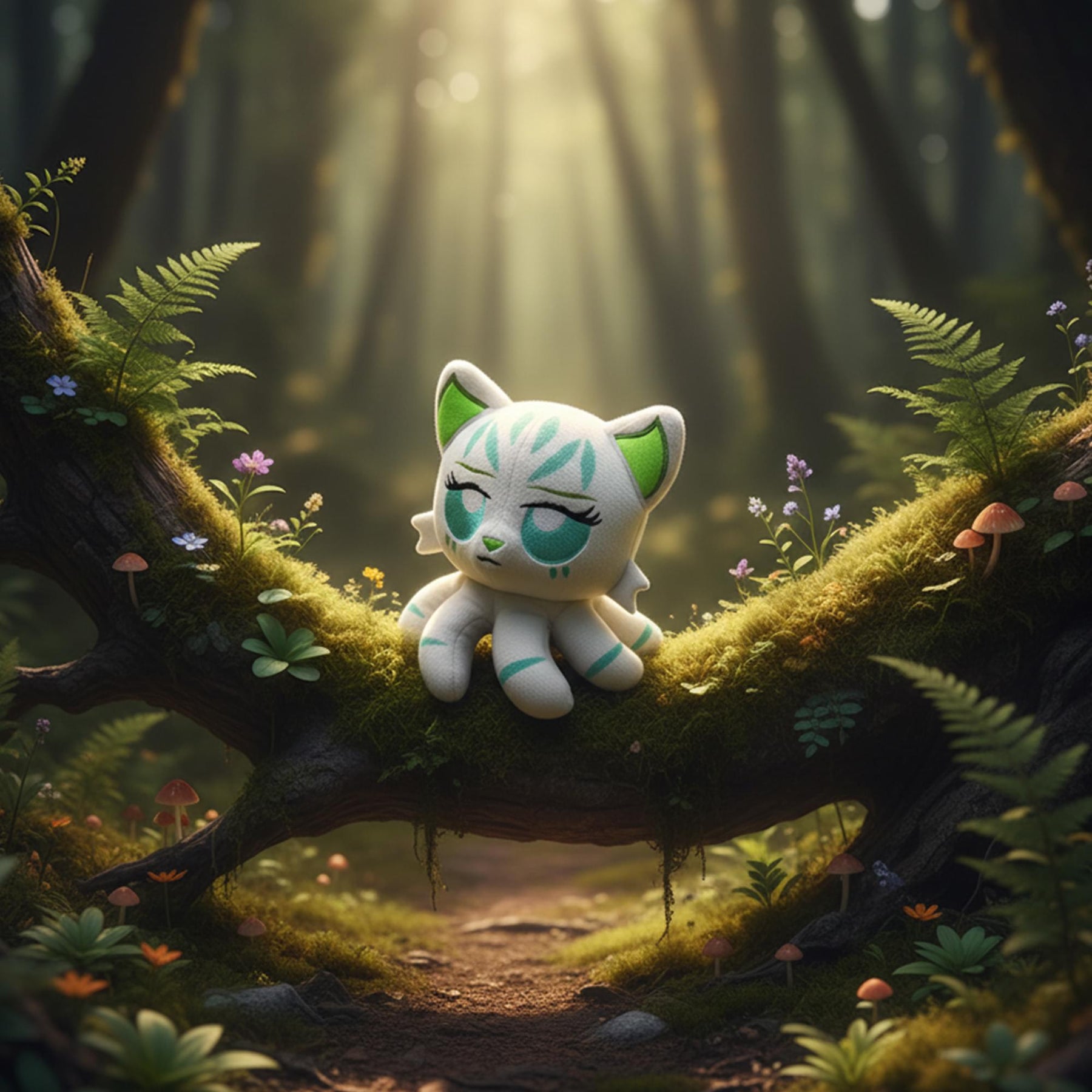 Tentacle Kitty Campaign Critters Wood Elf Little One Plush