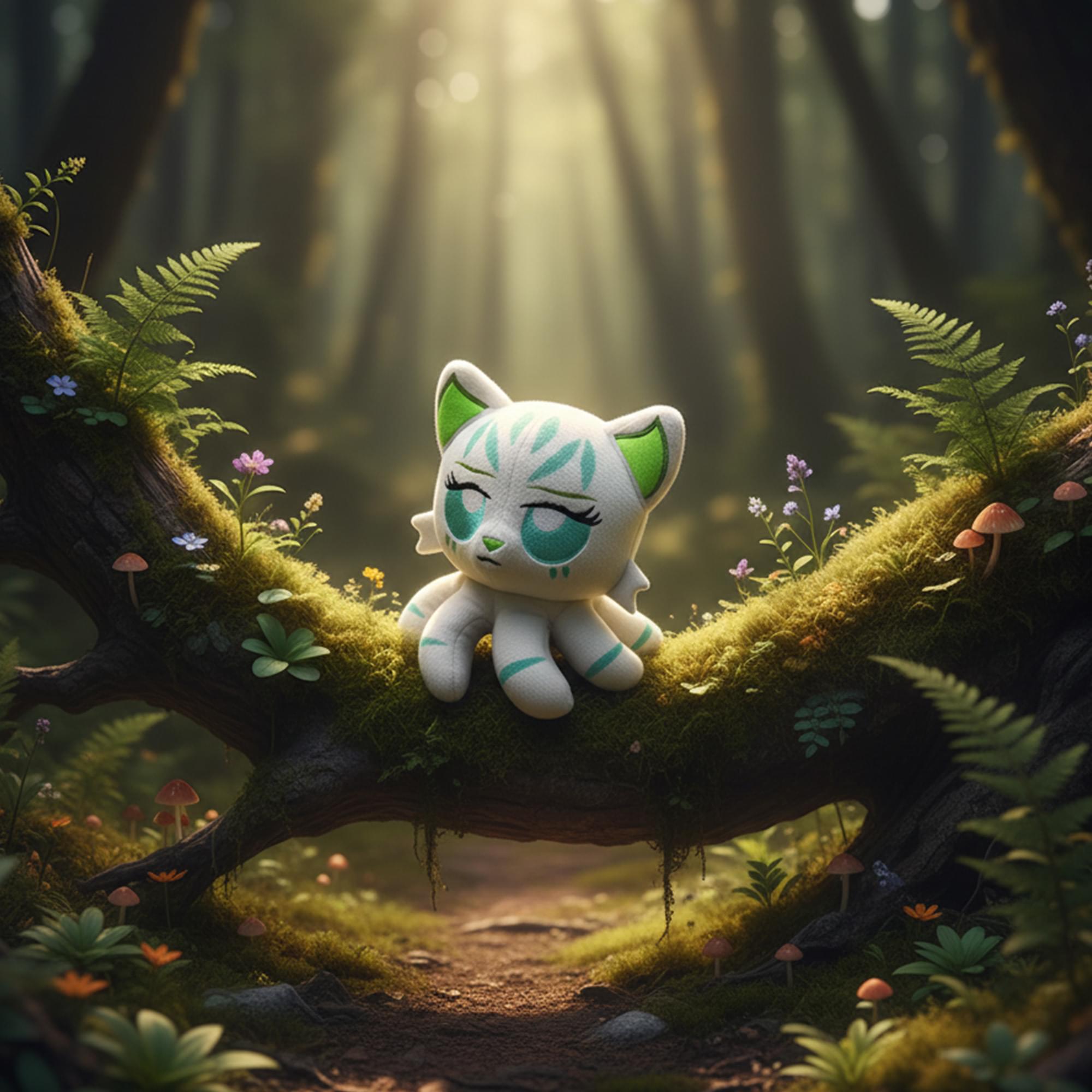 Tentacle Kitty Campaign Critters Wood Elf Little One Plush