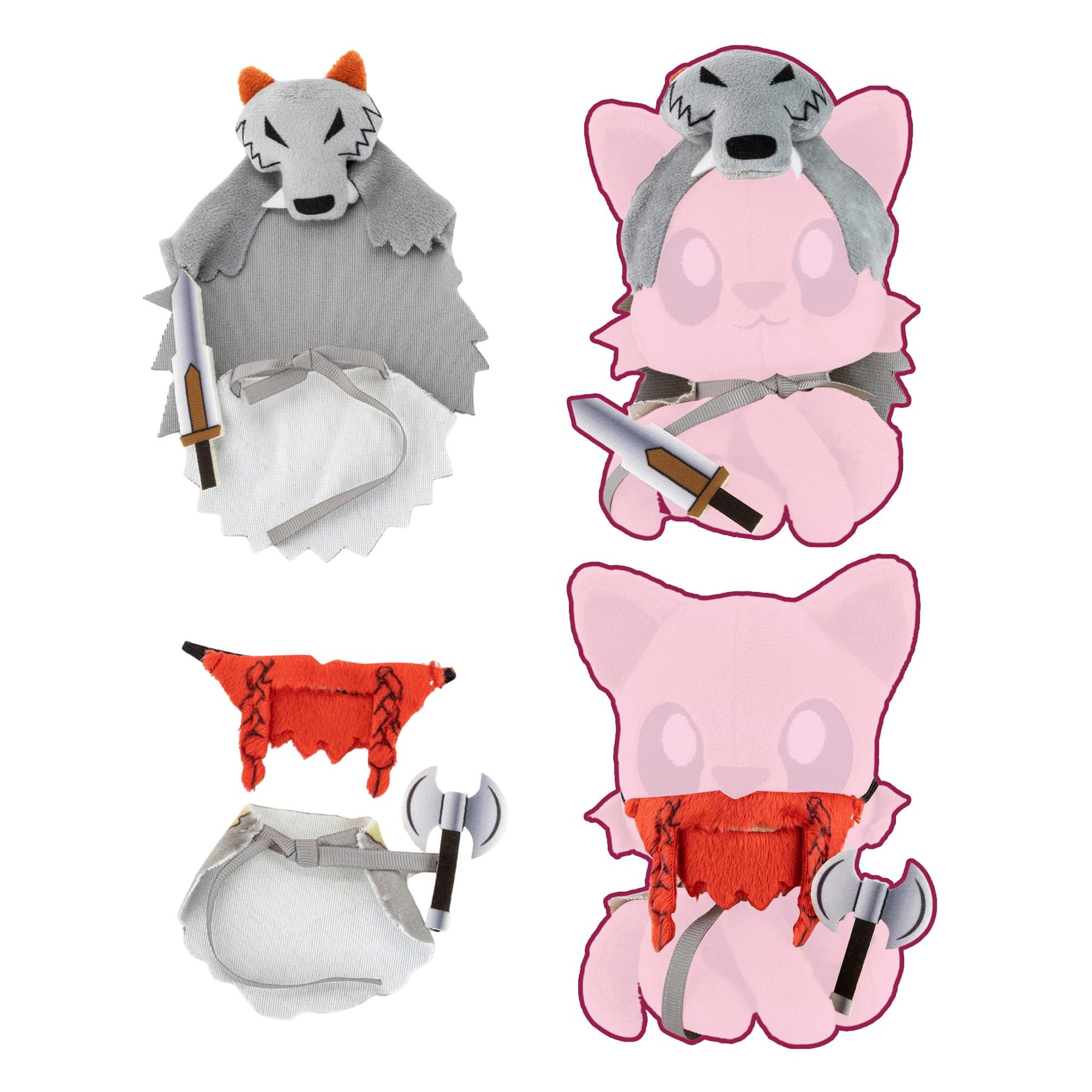 Tentacle Kitty Campaign Critters | Barbarian Class Plush Clothing Pack