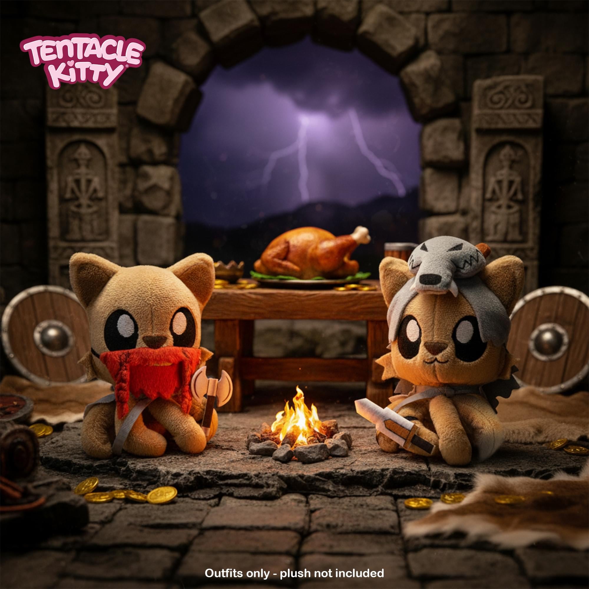 Tentacle Kitty Campaign Critters | Barbarian Class Plush Clothing Pack