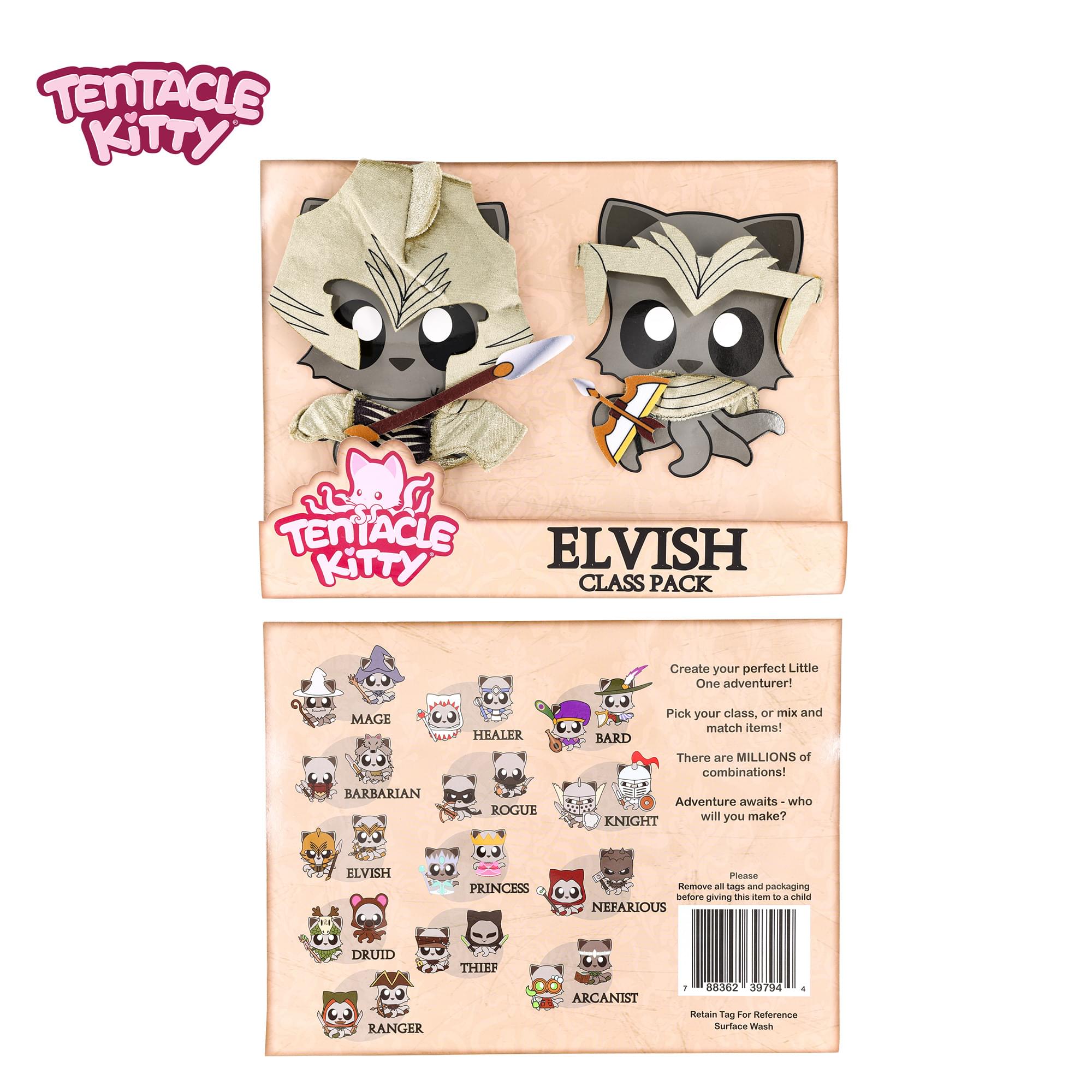 Tentacle Kitty Campaign Critters | Elvish Class Plush Clothing Pack